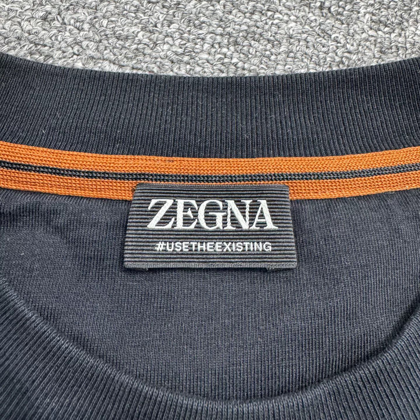 Ermenegildo Zegna Zegna Letter Print Short-Sleeve Top Size US M / EU 48-50 / 2 - 2 Thumbnail
