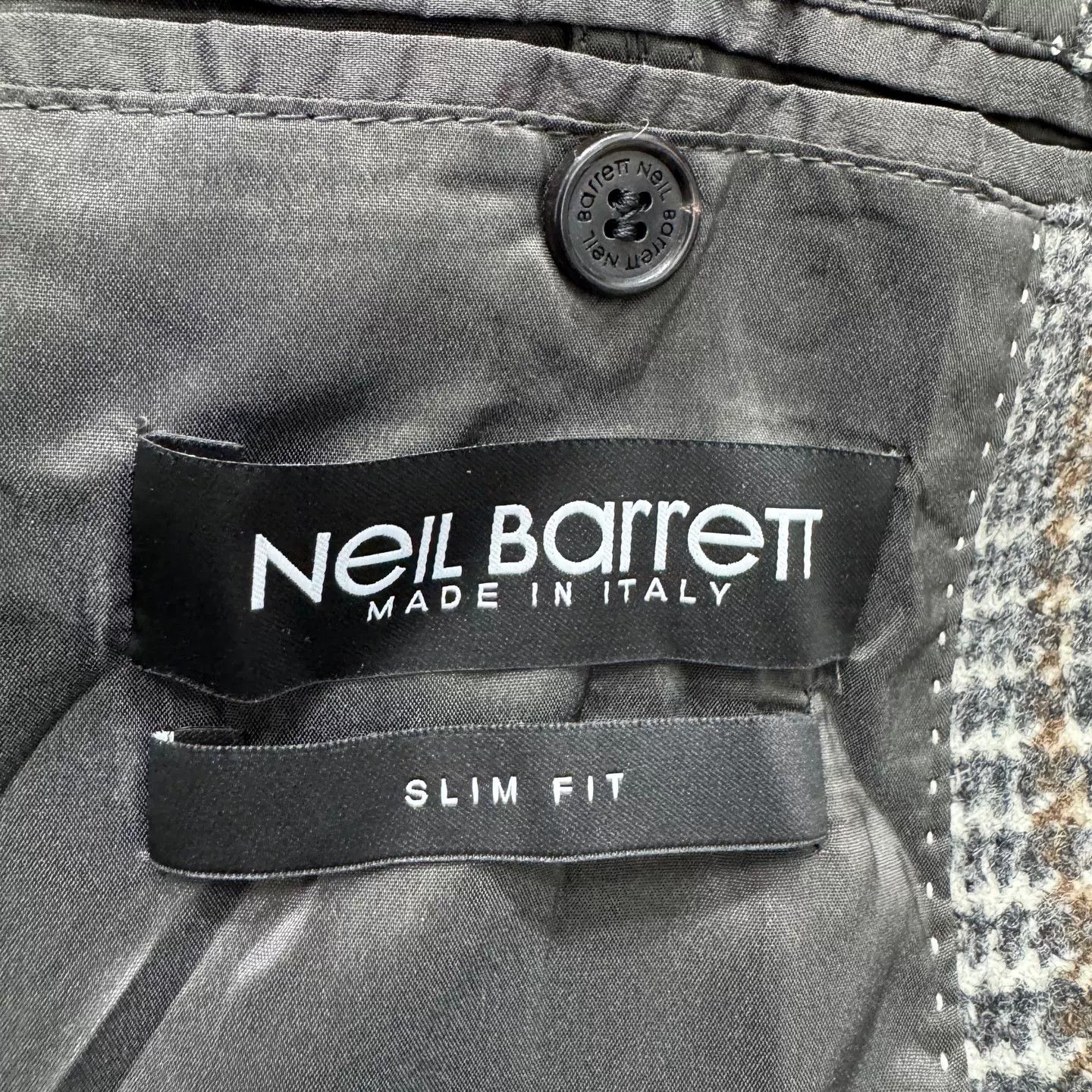 Neil Barrett Neil Barrett Houndstooth Wool Coat Size US S / EU 44-46 / 1 - 2 Thumbnail
