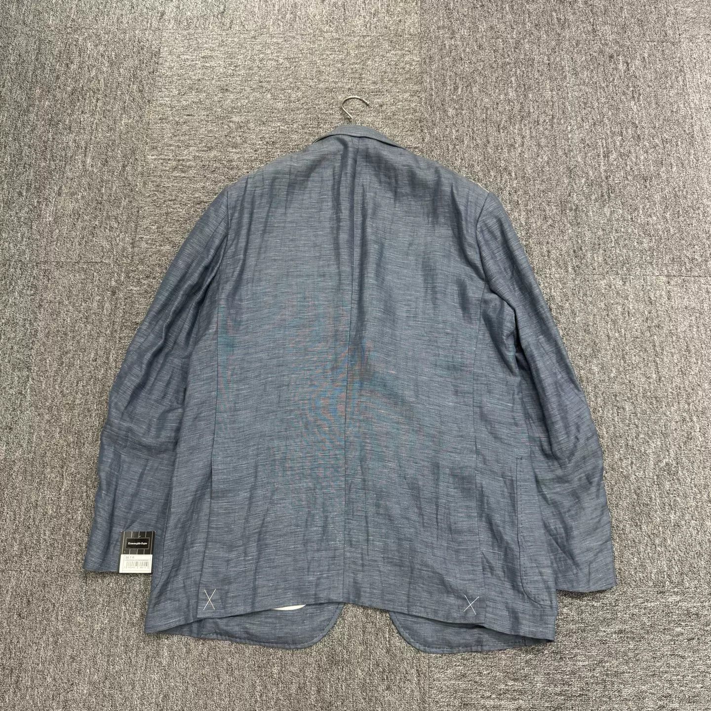 Ermenegildo Zegna Ermenegildo Zegna Linen Check Suit Jacket Size US XL / EU 56 / 4 - 5 Thumbnail