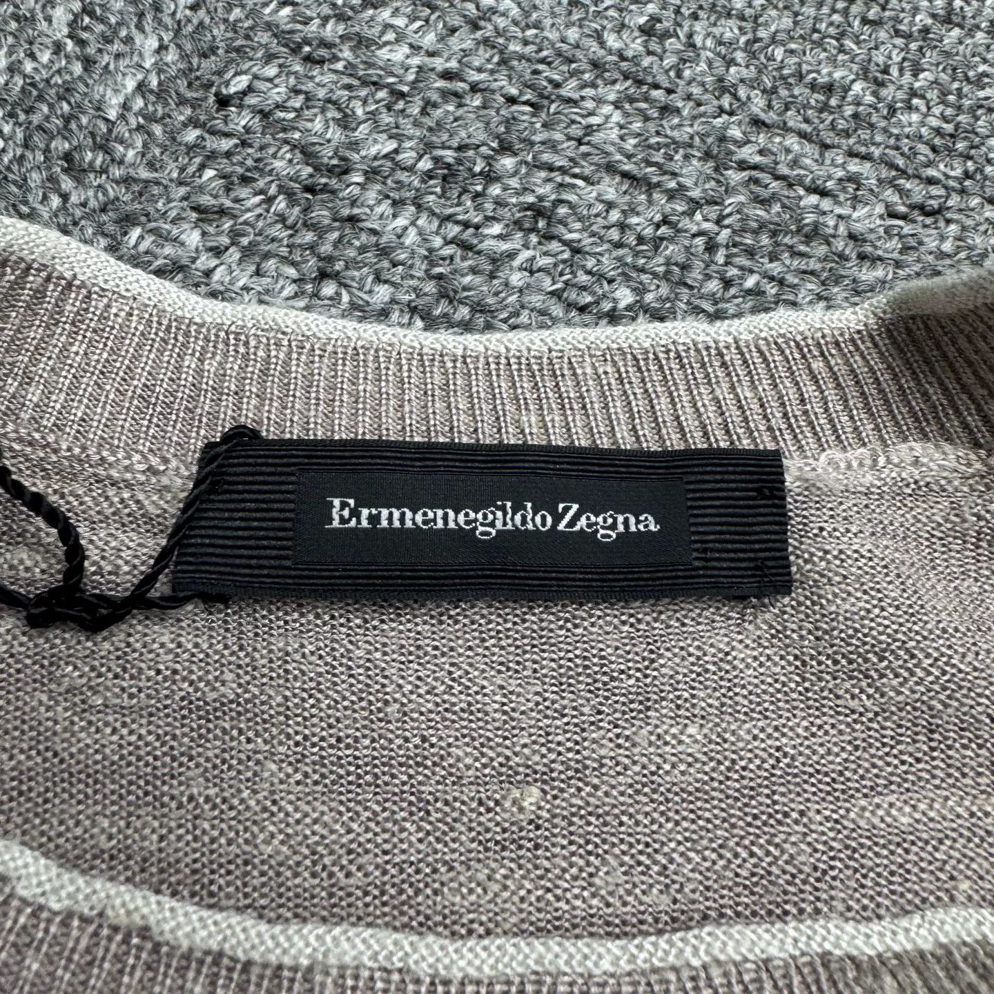 Ermenegildo Zegna Ermenegildo Zegna Silk Linen Blend Knit Size US L / EU 52-54 / 3 - 2 Thumbnail