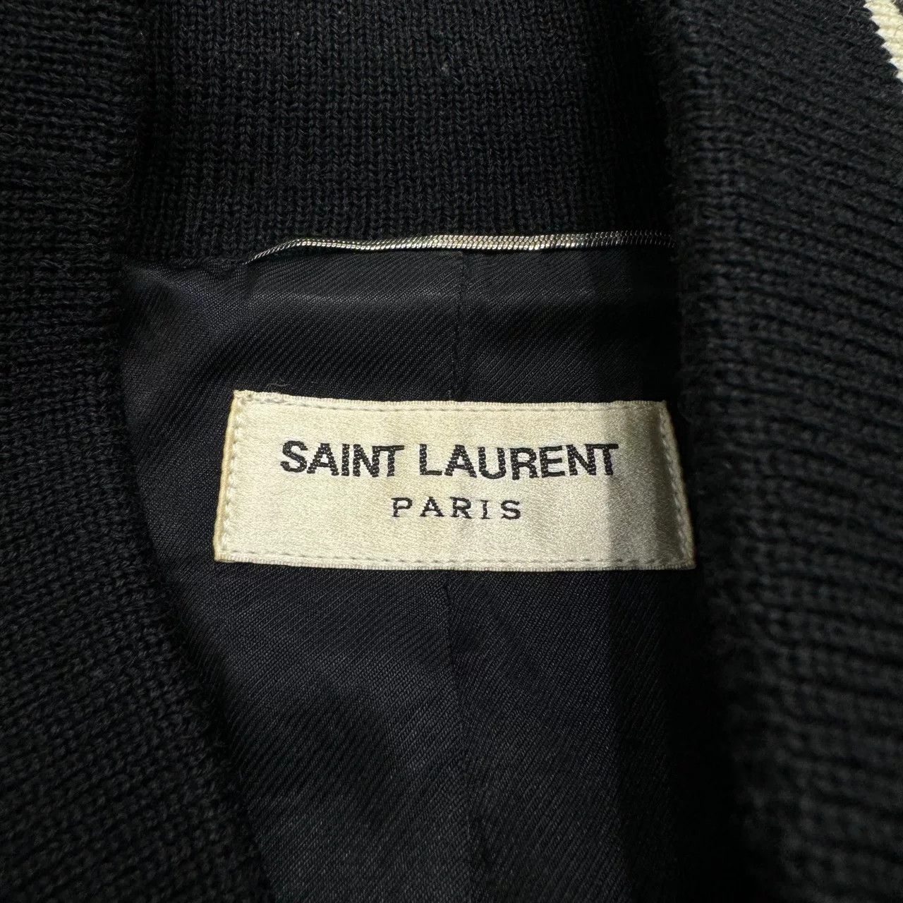 Saint Laurent Paris SLP Teddy Baseball Jacket Size US M / EU 48-50 / 2 - 2 Thumbnail