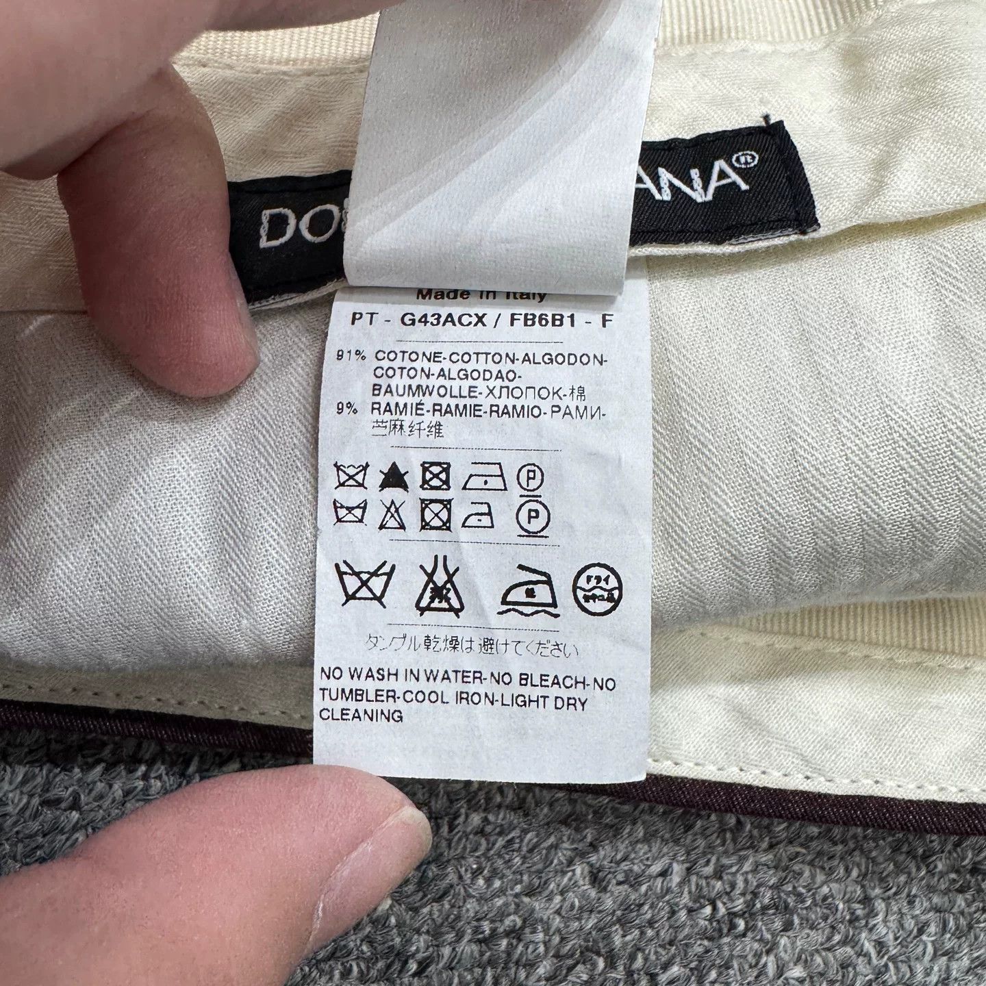 Dolce & Gabbana DG Striped Casual Pants Size US 30 / EU 46 - 4 Thumbnail