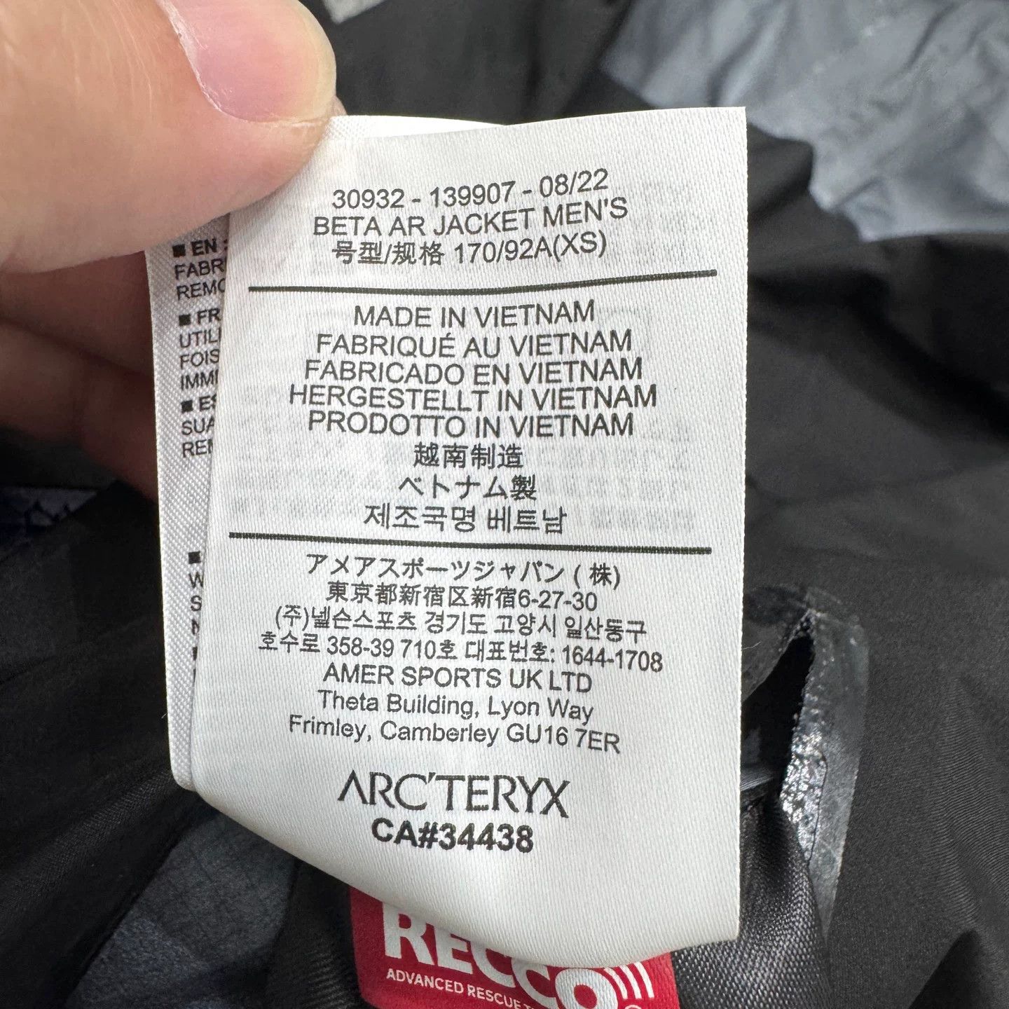 Arc'teryx Arcteryx BETA AR Gore-Tex Jacket Size US XS / EU 42 / 0 - 4 Thumbnail