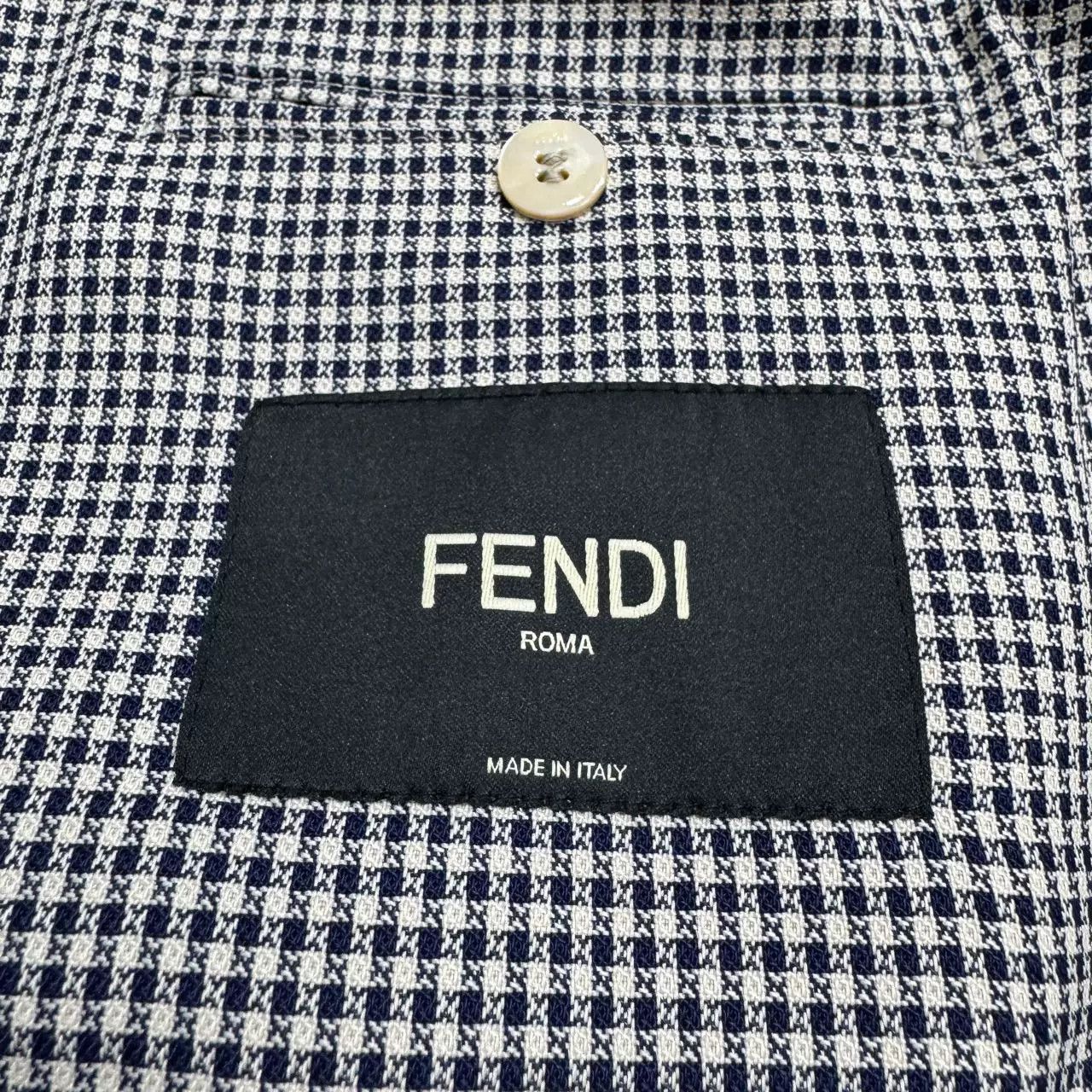 Fendi Fendi Black White Check Coat Size US M / EU 48-50 / 2 - 2 Thumbnail