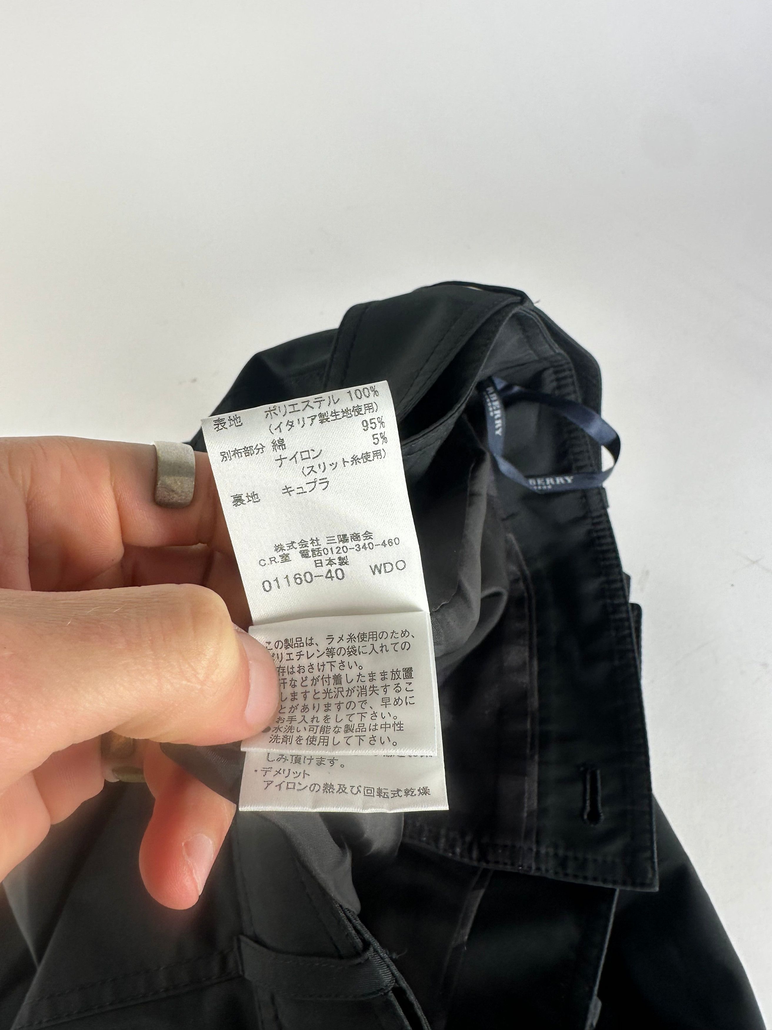 Burberry Vintage Polyester Belt Skirt Black M Size 30" / US 8 / IT 44 - 12 Thumbnail