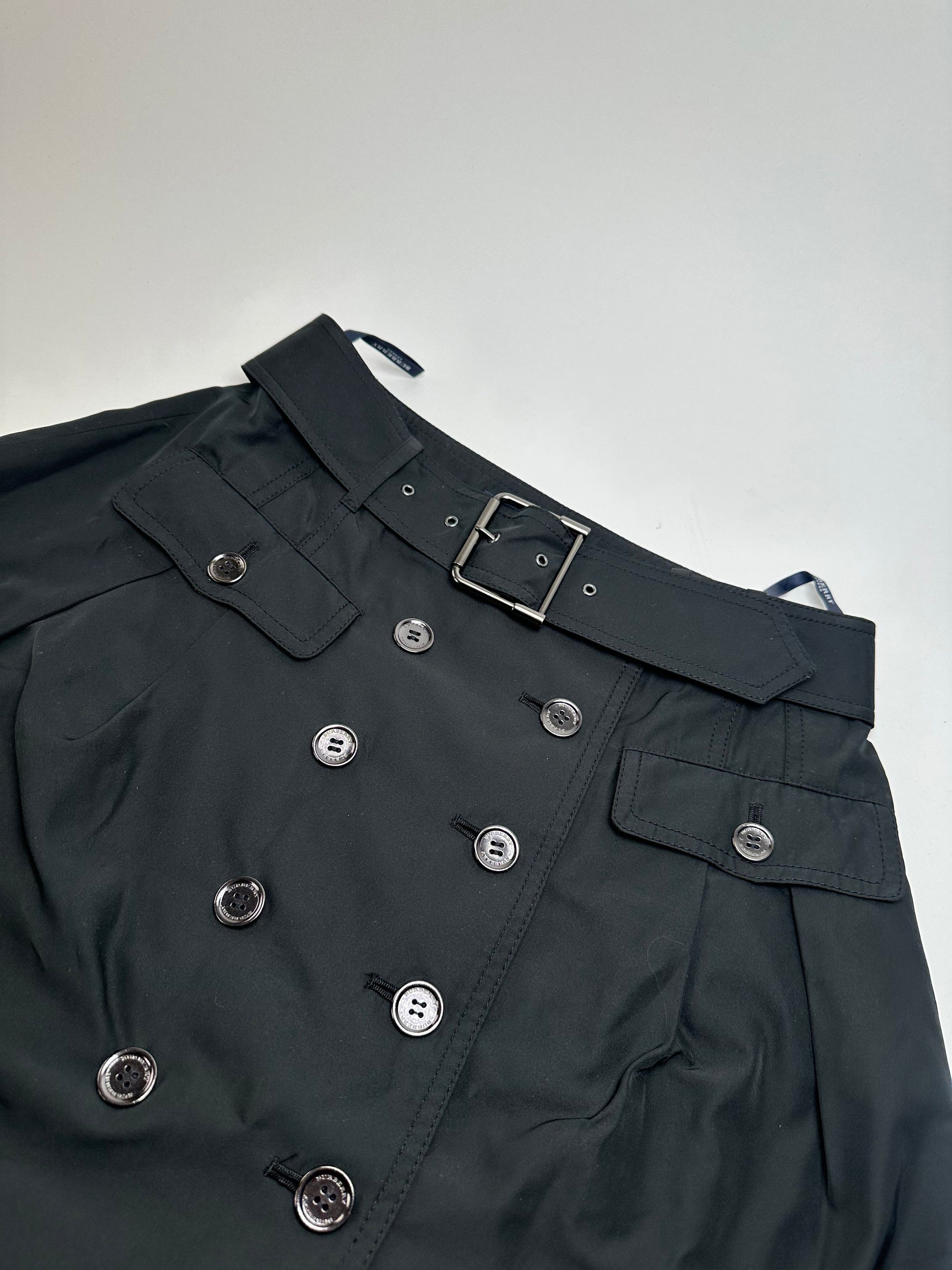Burberry Vintage Polyester Belt Skirt Black M Size 30" / US 8 / IT 44 - 5 Thumbnail