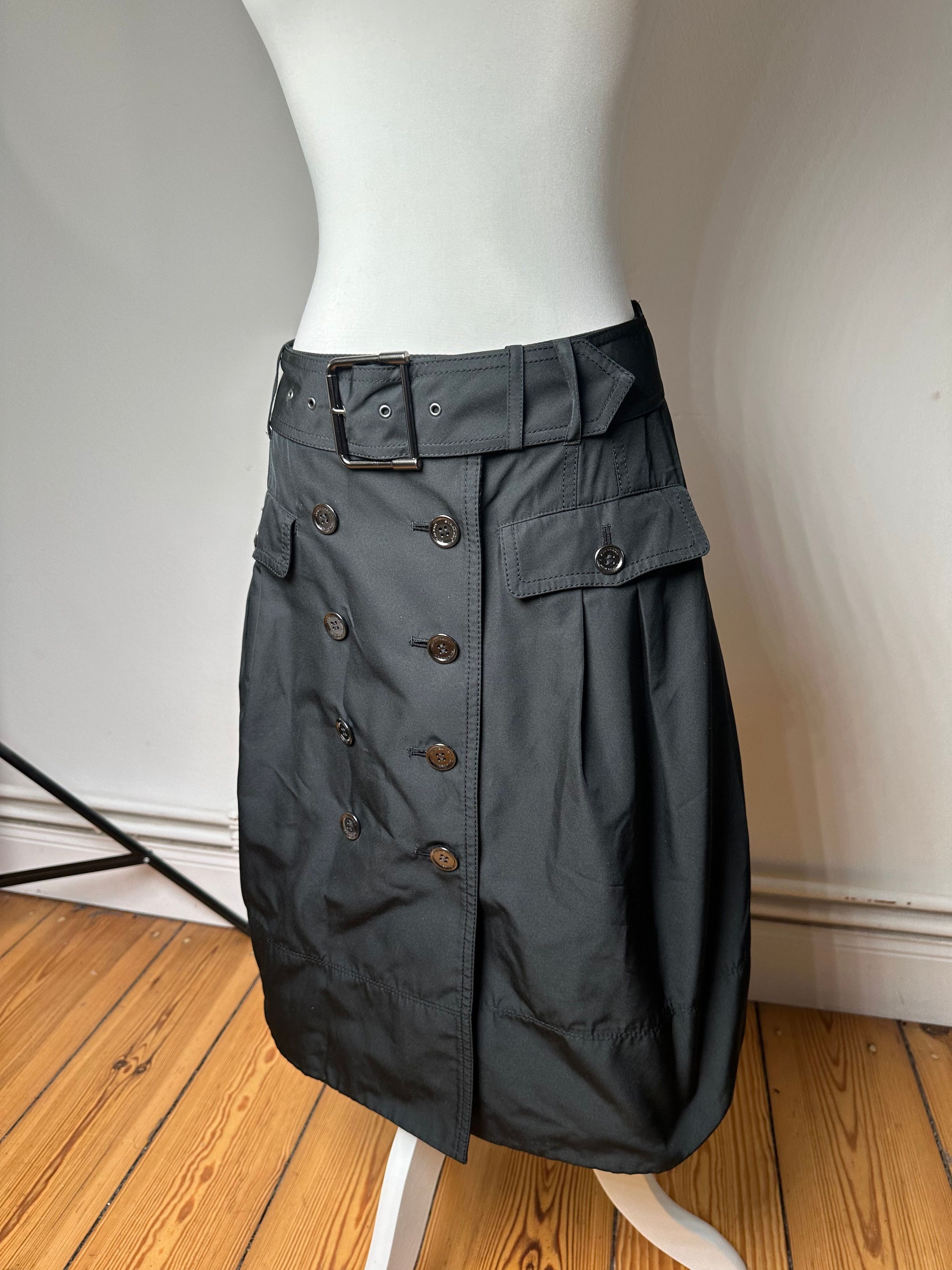 Burberry Vintage Polyester Belt Skirt Black M Size 30" / US 8 / IT 44 - 14 Thumbnail