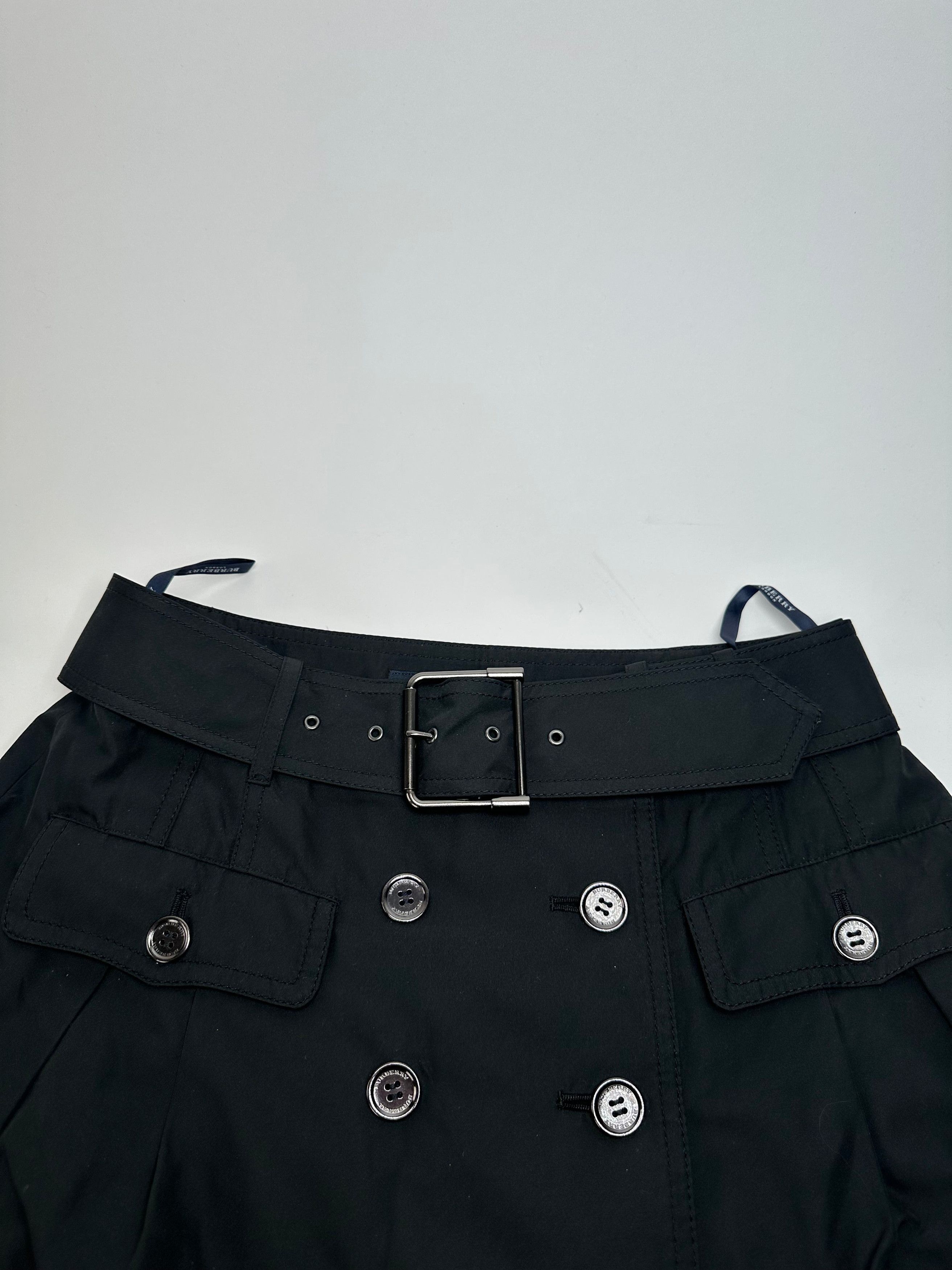 Burberry Vintage Polyester Belt Skirt Black M Size 30" / US 8 / IT 44 - 6 Thumbnail