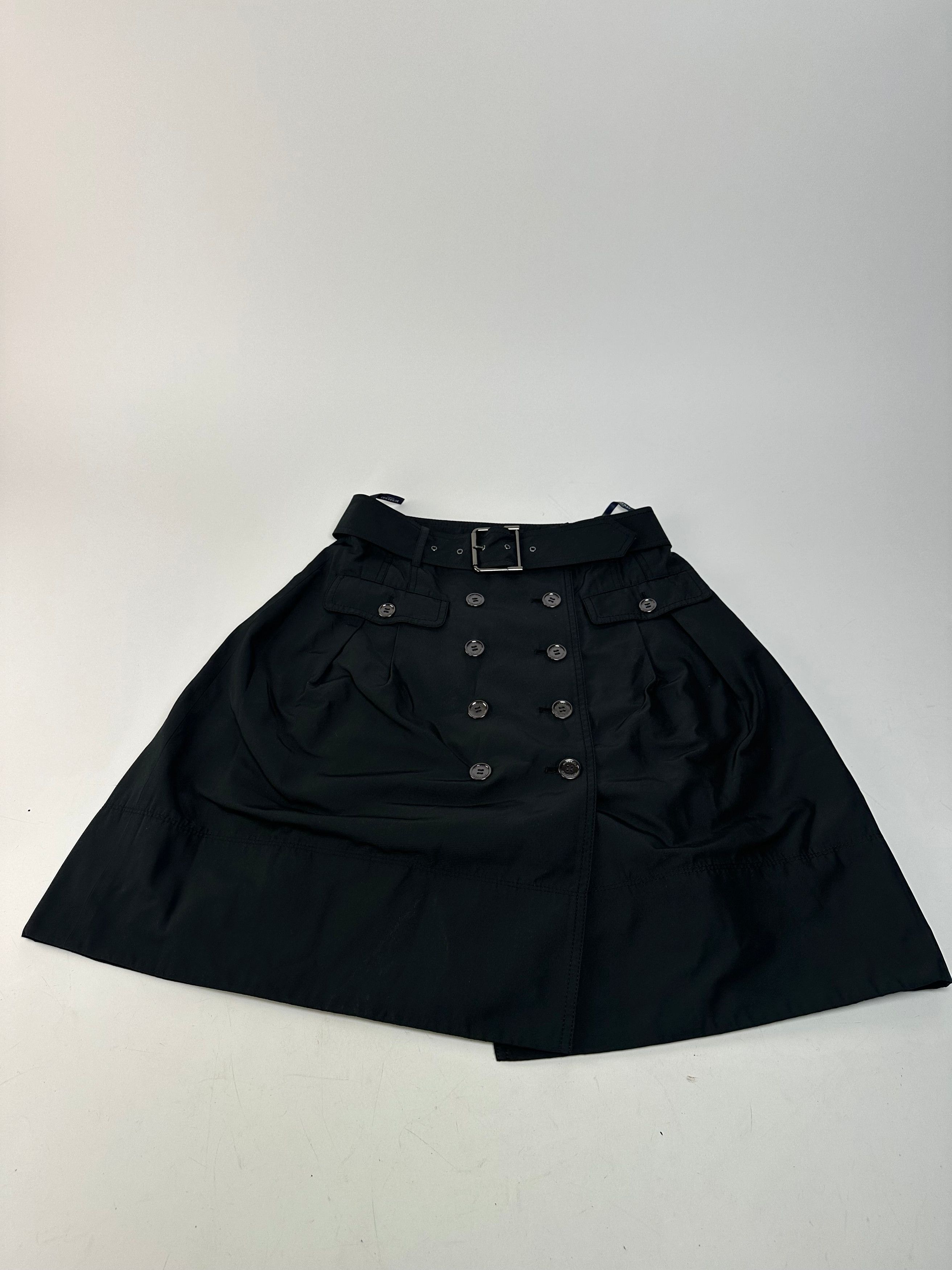 Burberry Vintage Polyester Belt Skirt Black M Size 30" / US 8 / IT 44 - 4 Thumbnail
