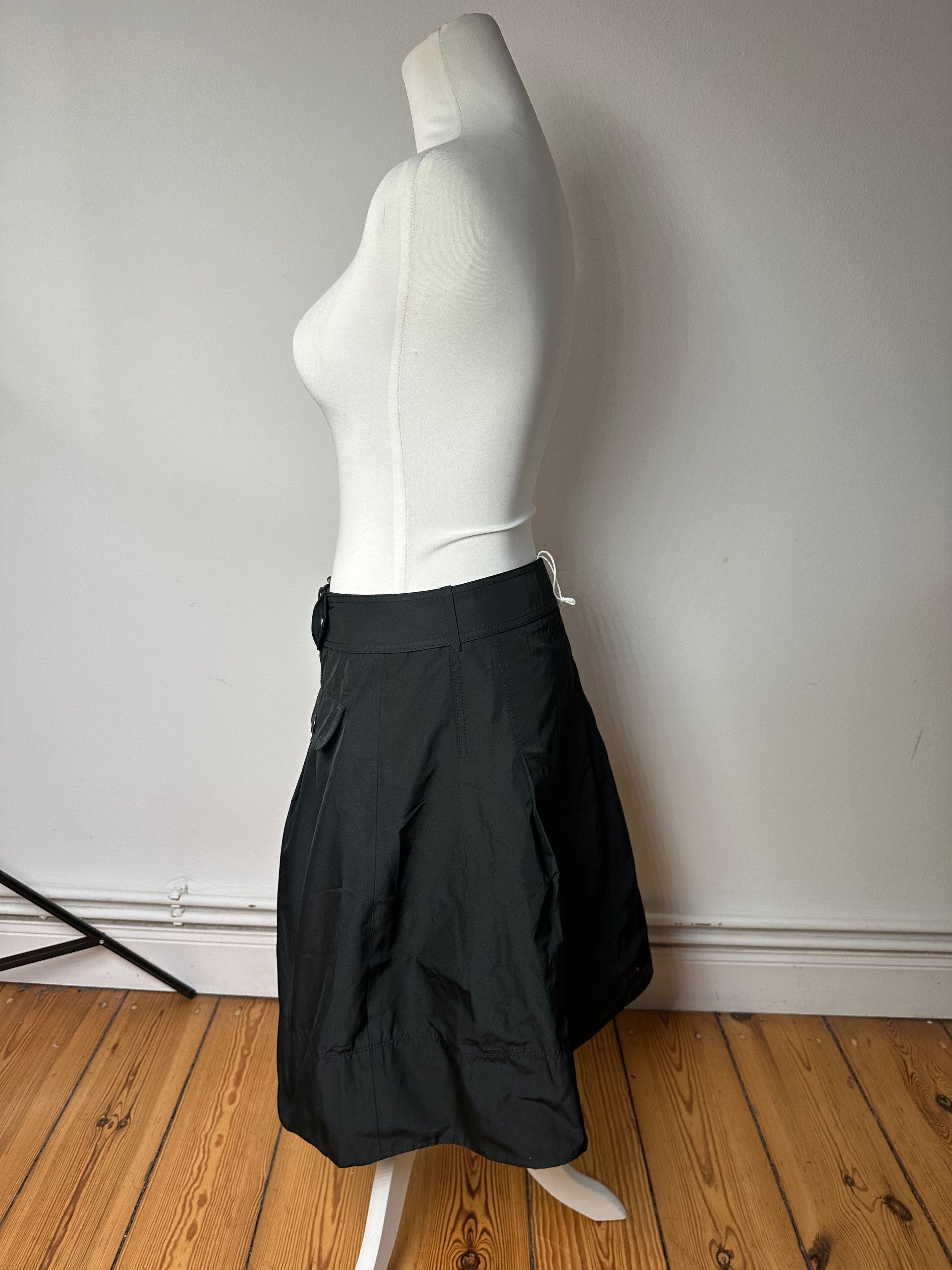 Burberry Vintage Polyester Belt Skirt Black M Size 30" / US 8 / IT 44 - 2 Thumbnail