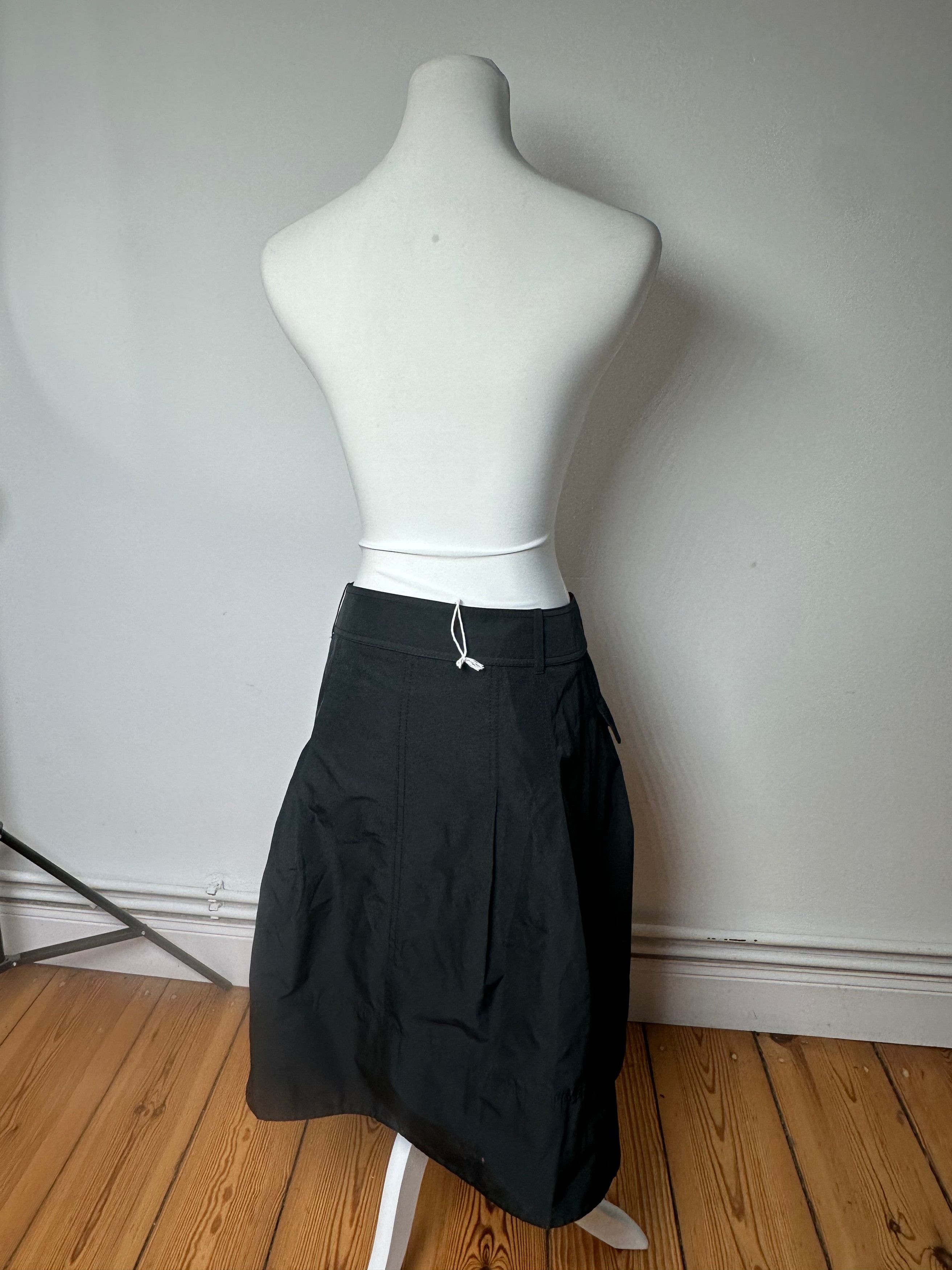 Burberry Vintage Polyester Belt Skirt Black M Size 30" / US 8 / IT 44 - 3 Thumbnail
