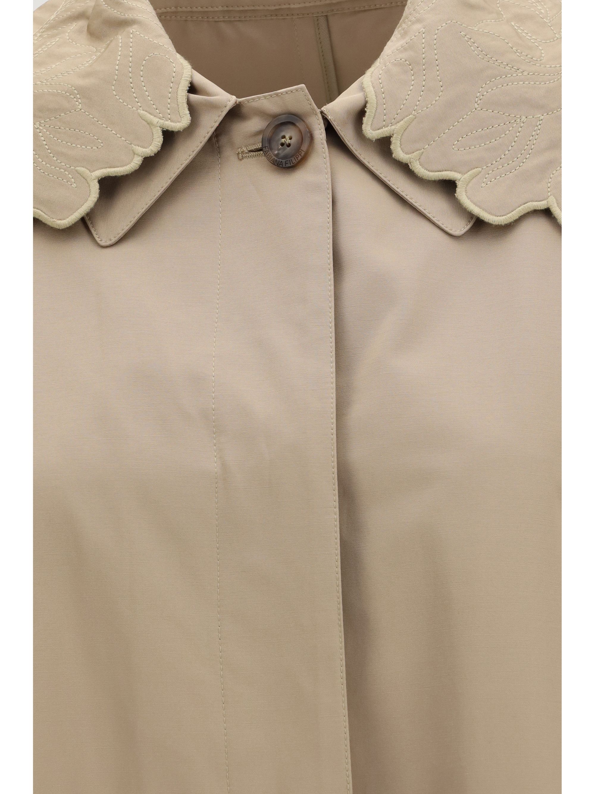 Fabiana Filippi Long ottoman Trench Size M / US 6-8 / IT 42-44 - 3 Thumbnail