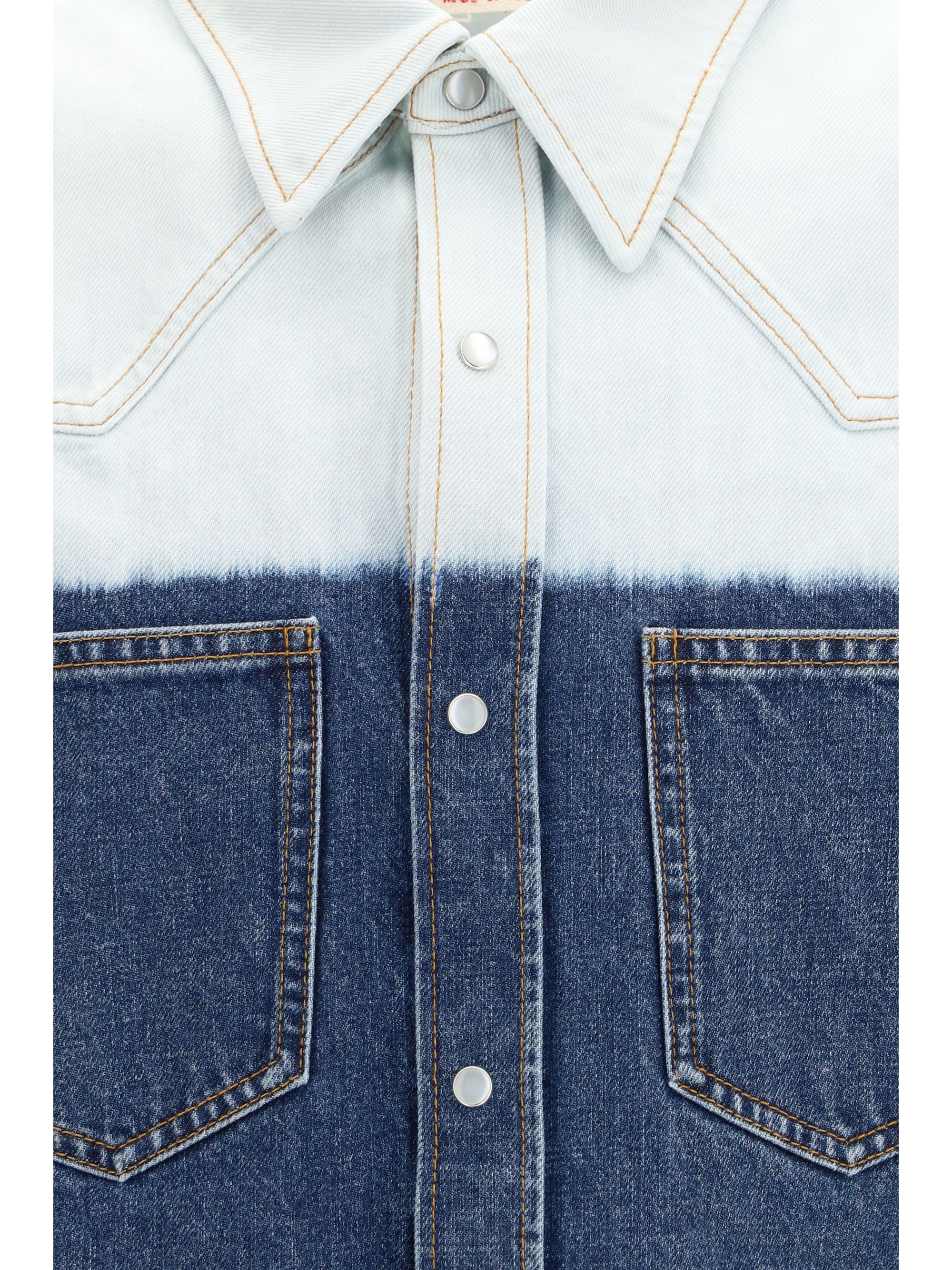 Marni Dip-dye denim Shirt Size US M / EU 48-50 / 2 - 3 Thumbnail