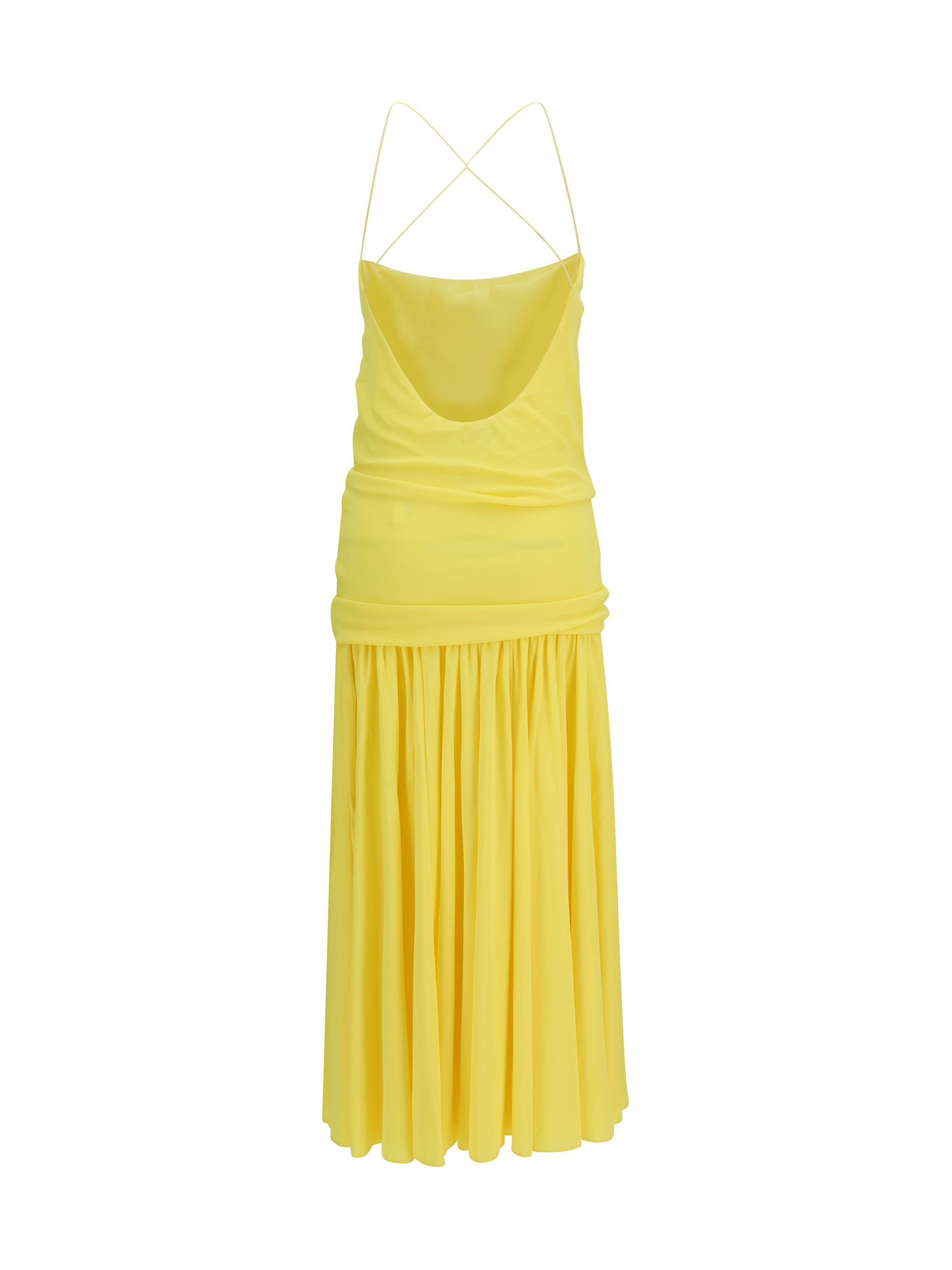 Jacquemus Pleated midi Dress Size S / US 4 / IT 40 - 2 Thumbnail