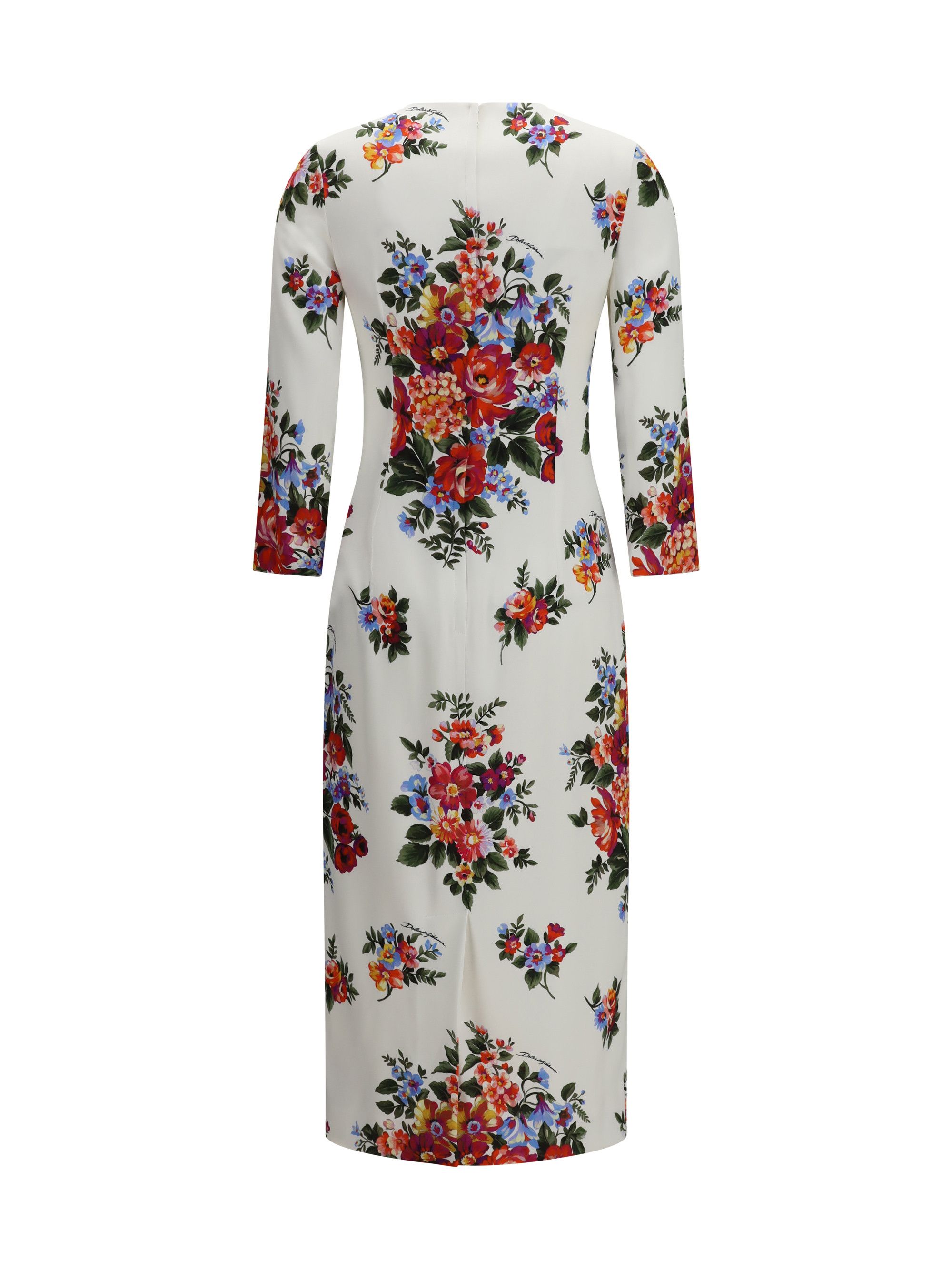Dolce & Gabbana Floral print stretch viscose Dress Size M / US 6-8 / IT 42-44 - 2 Thumbnail