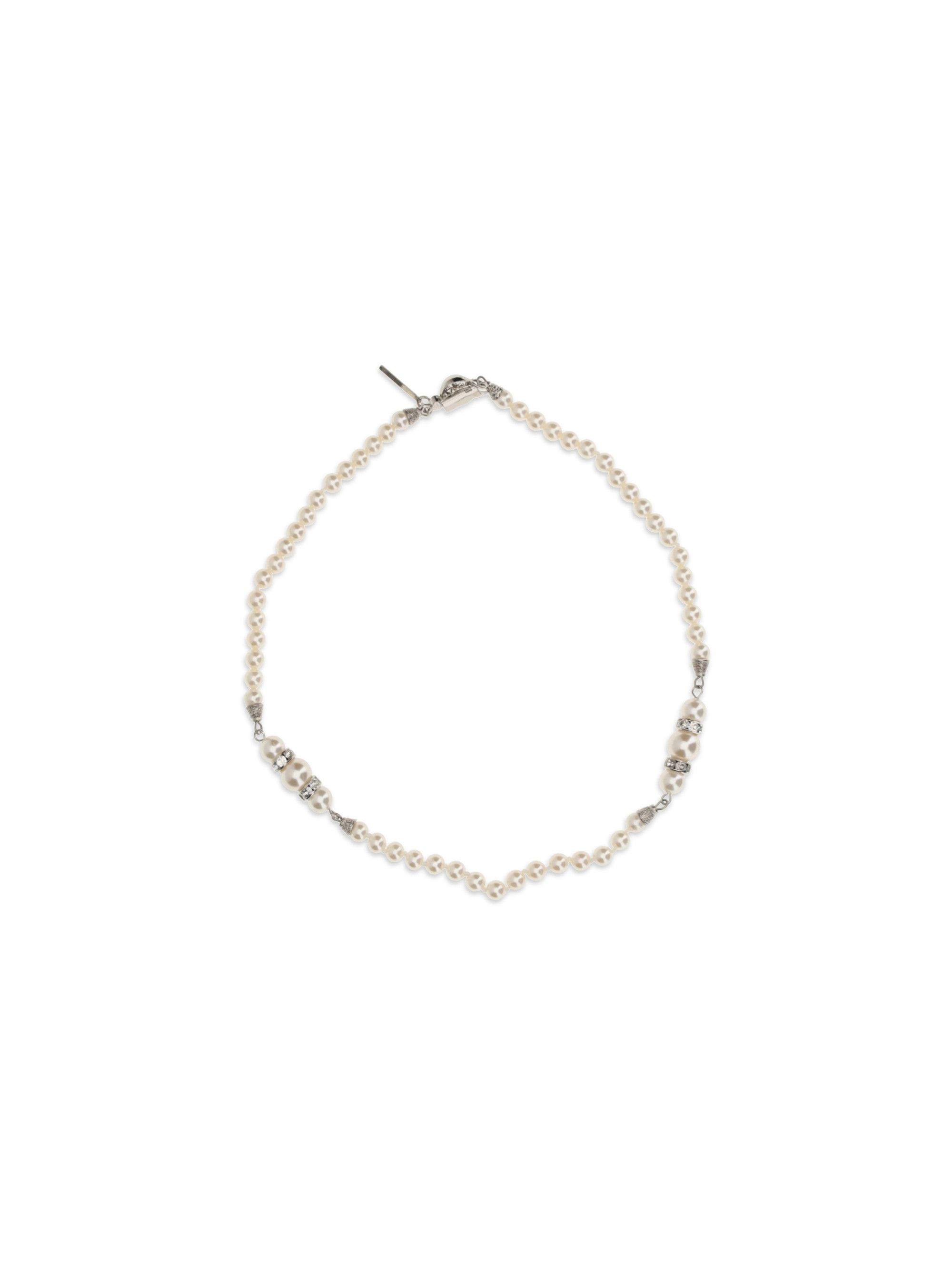 Alessandra Rich Pearl and crystal Necklace Size ONE SIZE - 2 Thumbnail