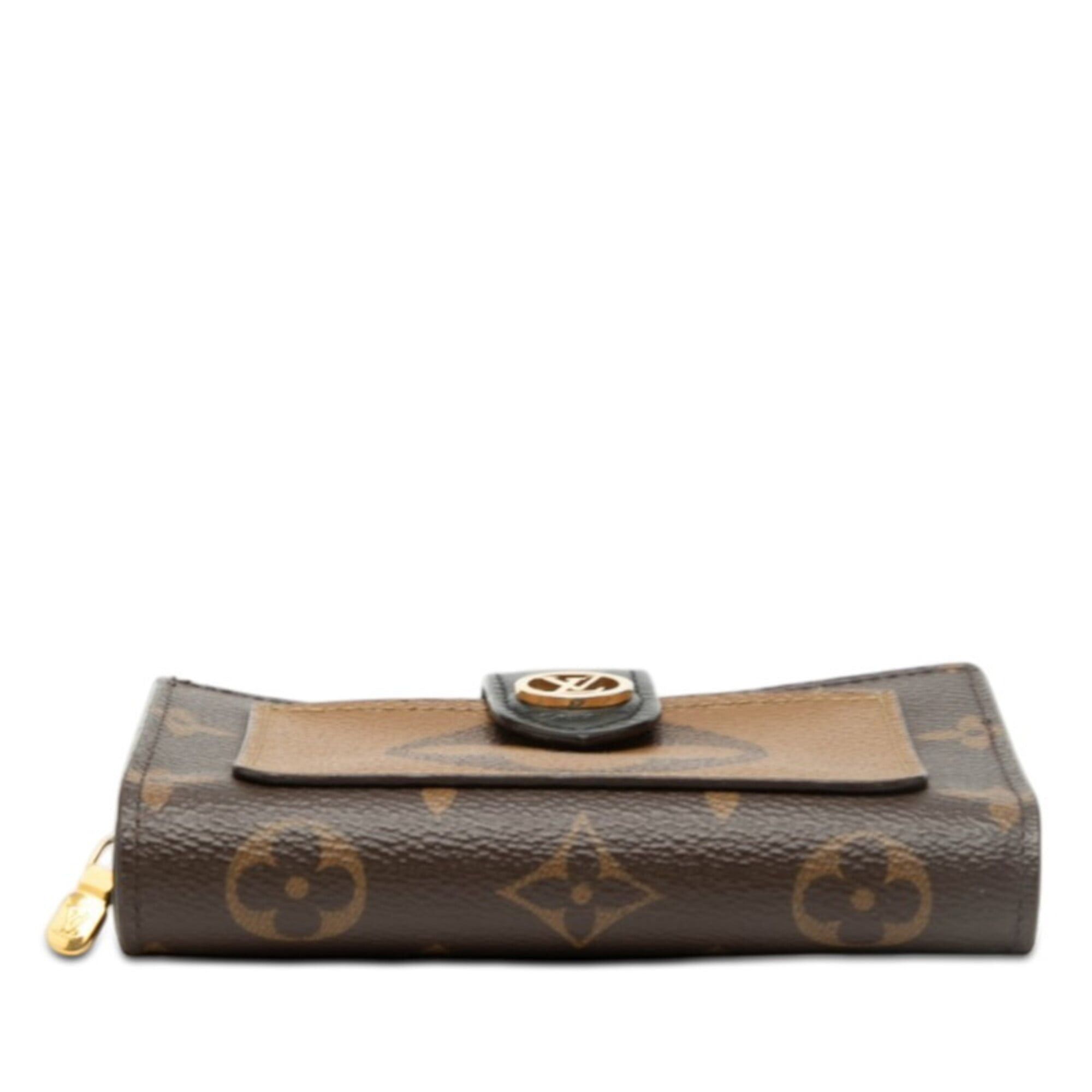 Louis Vuitton Louis Vuitton Monogram Giant Reverse Portefeuille Juliette Bi-fold Wallet M69432 Marron Leather Women's LOUIS VUITTON Size ONE SIZE - 3 Thumbnail