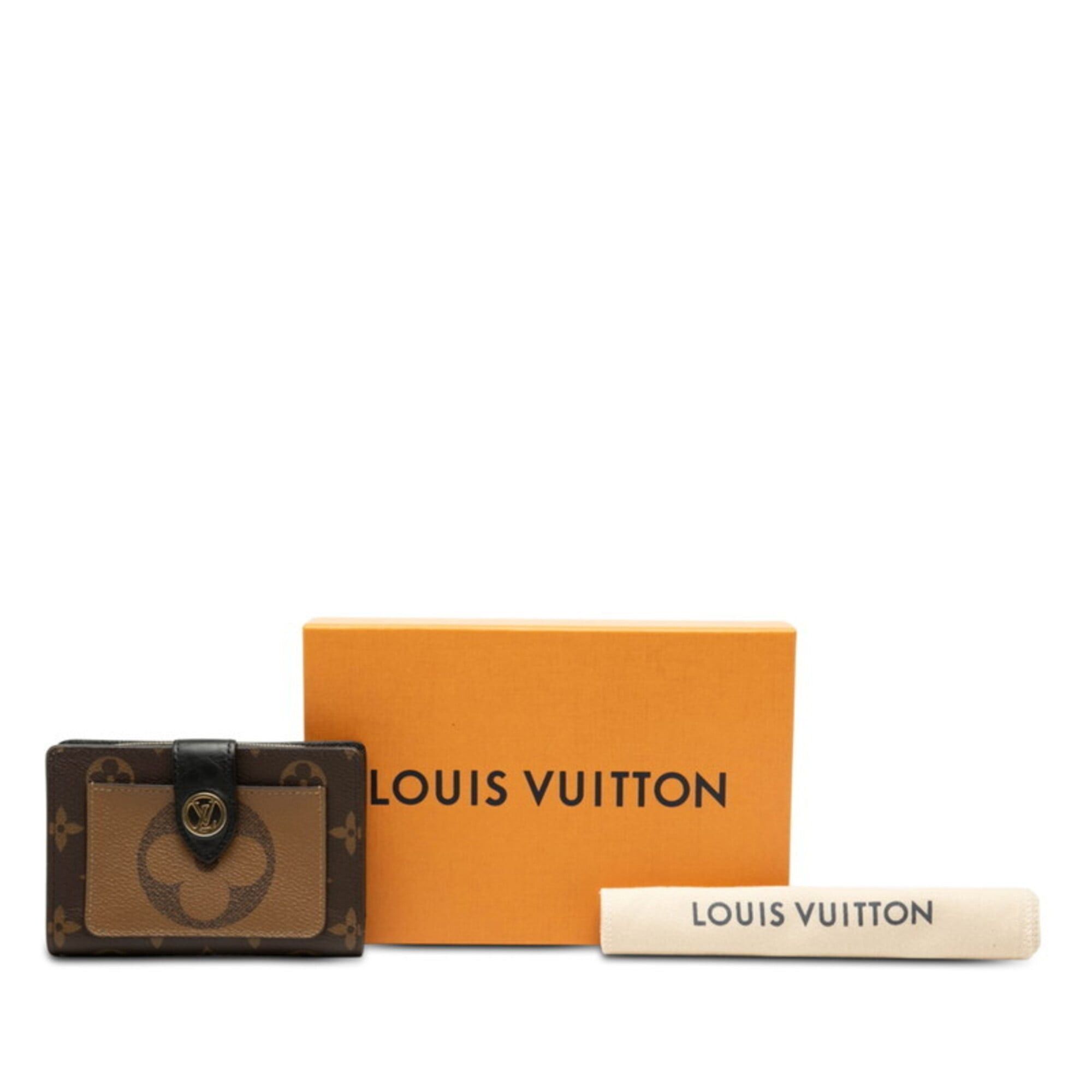 Louis Vuitton Louis Vuitton Monogram Giant Reverse Portefeuille Juliette Bi-fold Wallet M69432 Marron Leather Women's LOUIS VUITTON Size ONE SIZE - 8 Thumbnail
