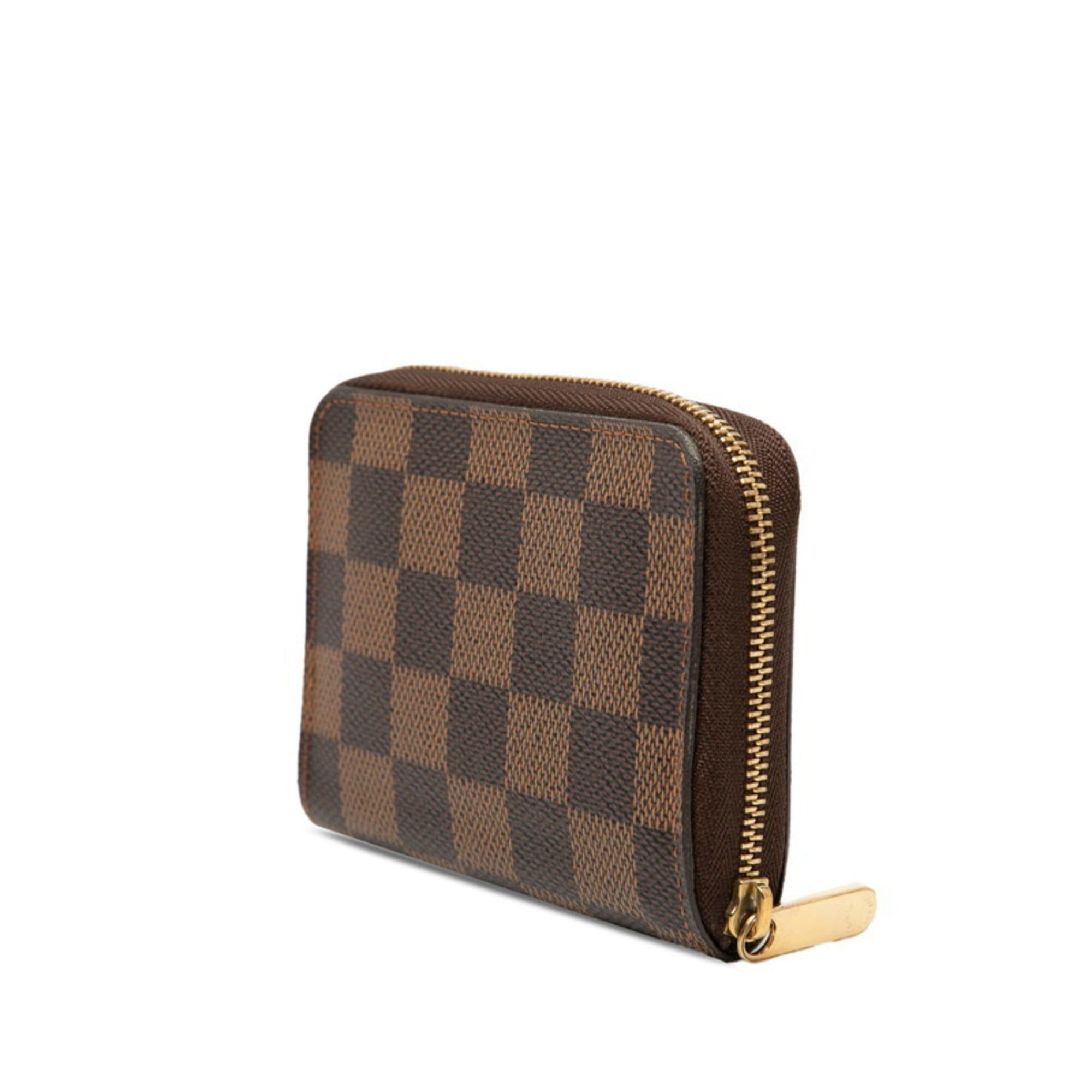Louis Vuitton Louis Vuitton Damier Zippy Coin Purse Wallet/Coin Case, Small Purse, N63070, Brown Leather, Women's, LOUIS VUITTON Size ONE SIZE - 2 Thumbnail