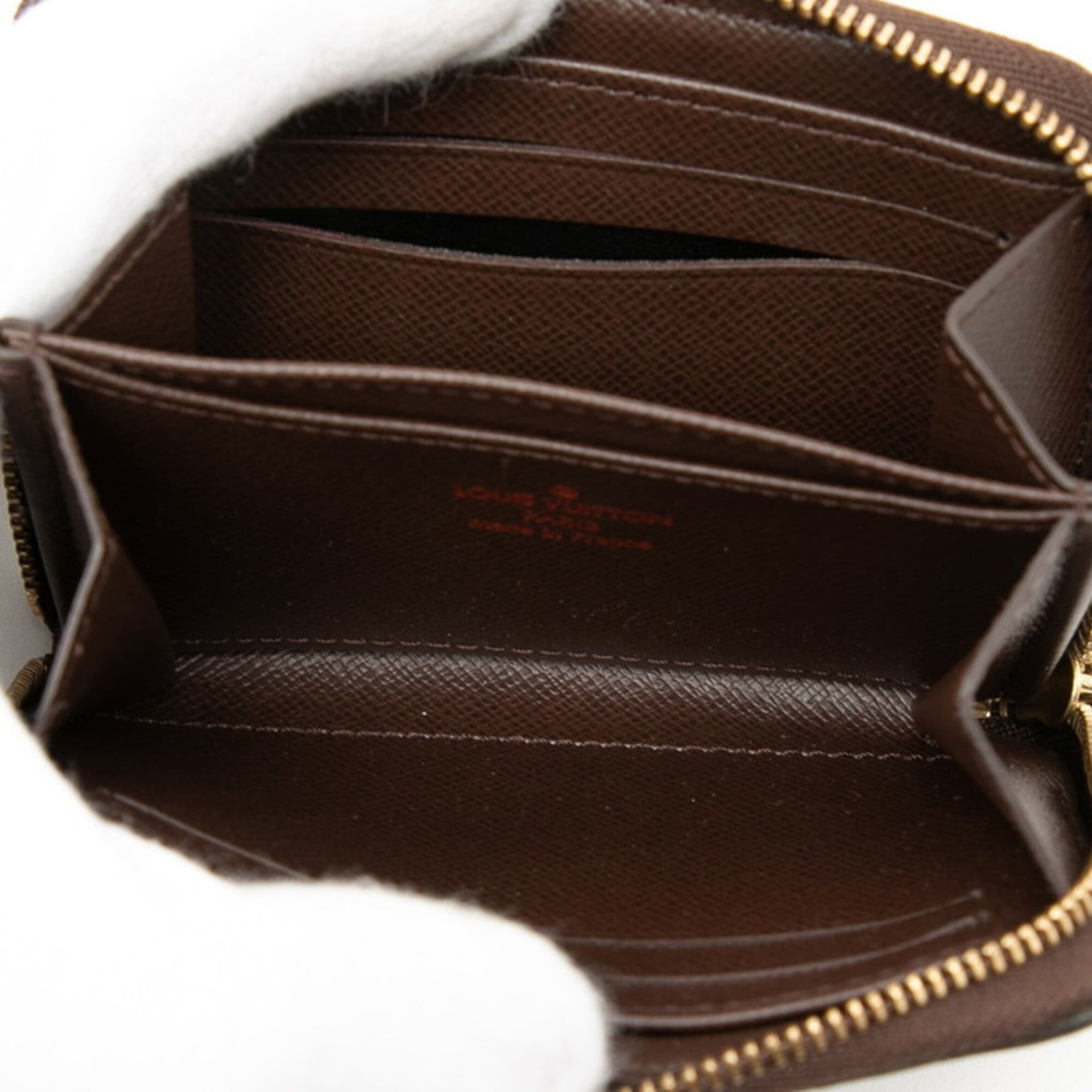 Louis Vuitton Louis Vuitton Damier Zippy Coin Purse Wallet/Coin Case, Small Purse, N63070, Brown Leather, Women's, LOUIS VUITTON Size ONE SIZE - 4 Thumbnail