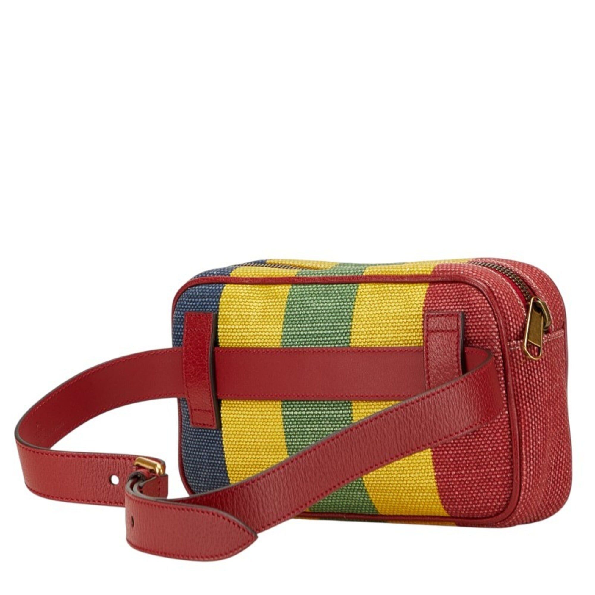 Gucci Gucci Byadella Body Bag Waist 625895 Multicolor Canvas Leather Women's GUCCI Size ONE SIZE - 2 Thumbnail