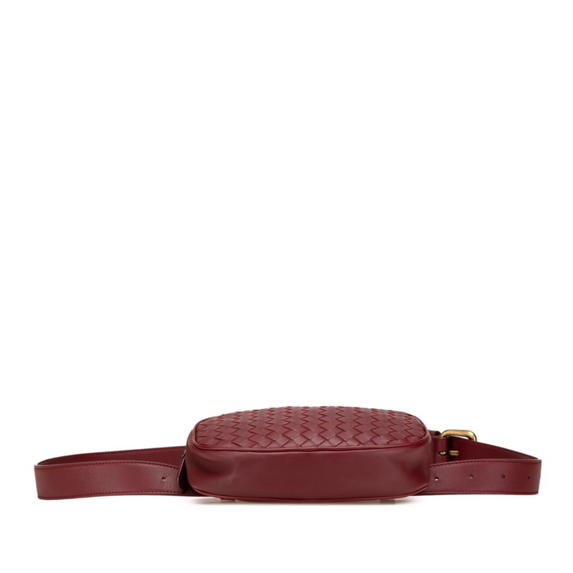 Bottega Veneta Bottega Veneta Intrecciato Waist Bag/Body Bag, Wine Red/Bordeaux Leather, Women's. Size ONE SIZE - 3 Thumbnail
