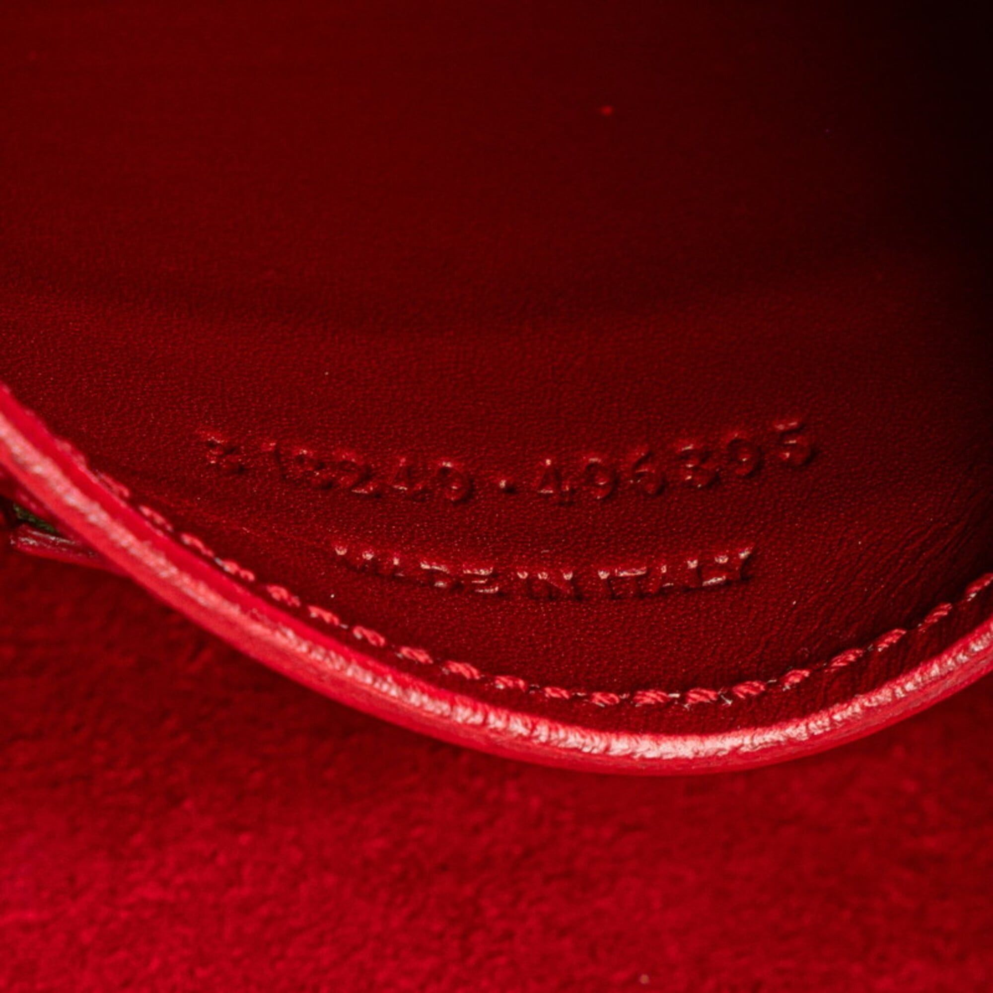 Saint Laurent Paris Saint Laurent Classic Loulou Crossbody Mini Shoulder Bag 318249 Red Leather Women's SAINT LAURENT Size ONE SIZE - 12 Thumbnail