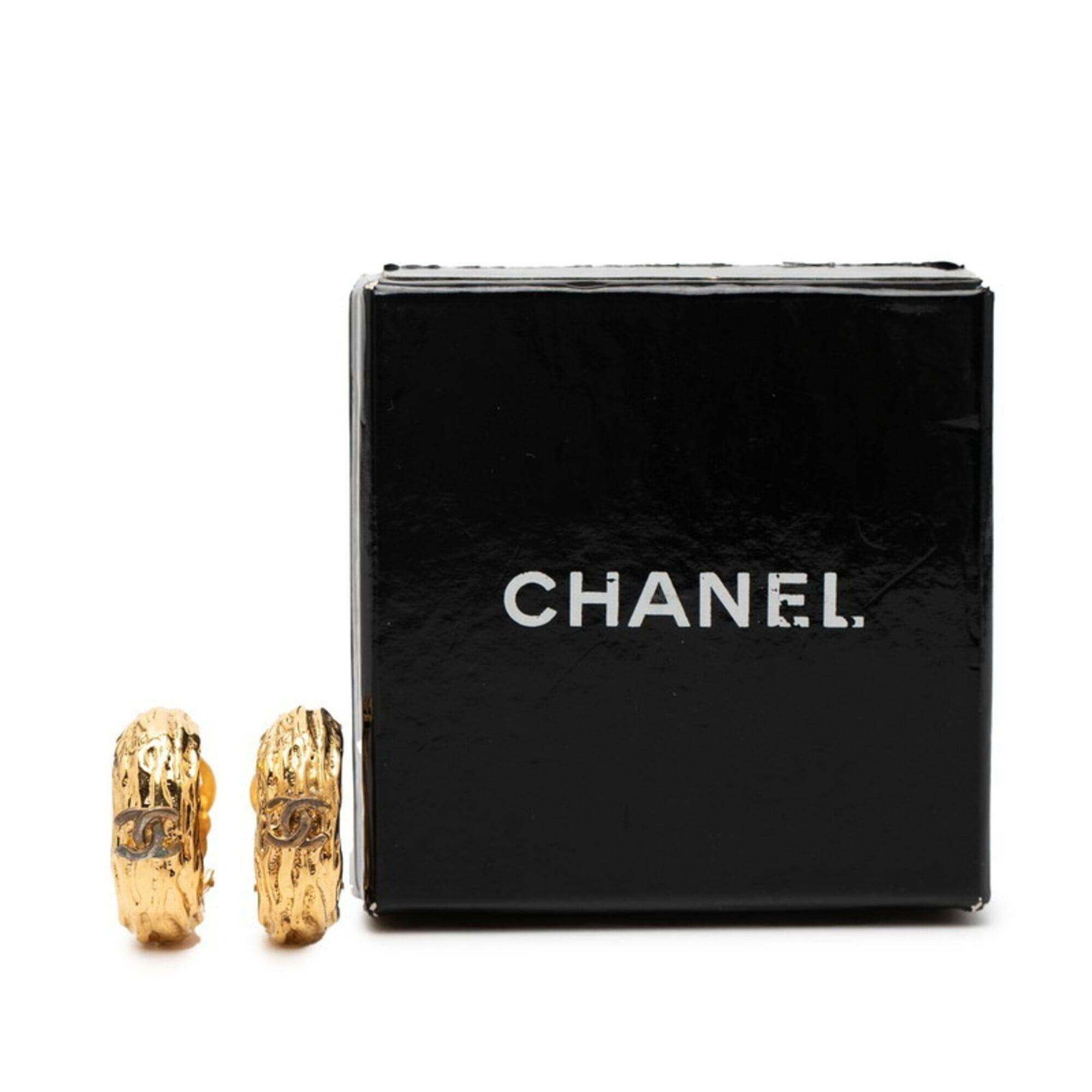 Chanel Chanel Coco Mark Vintage Earrings, Gold Plated, Women's CHANEL Size ONE SIZE - 4 Thumbnail