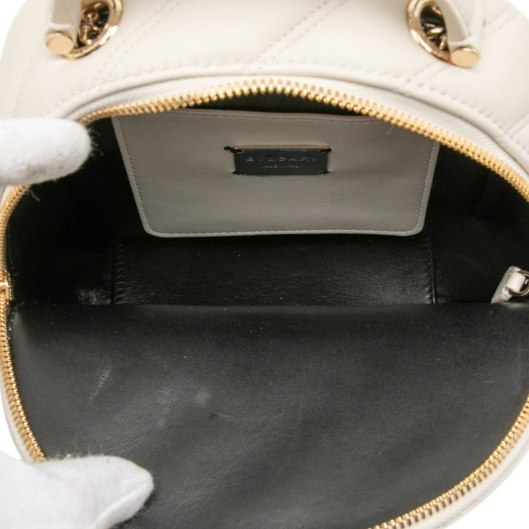 Bvlgari Bulgari Serpenti Cabochon Backpack, Ivory Leather, Women's BVLGARI Size ONE SIZE - 4 Thumbnail