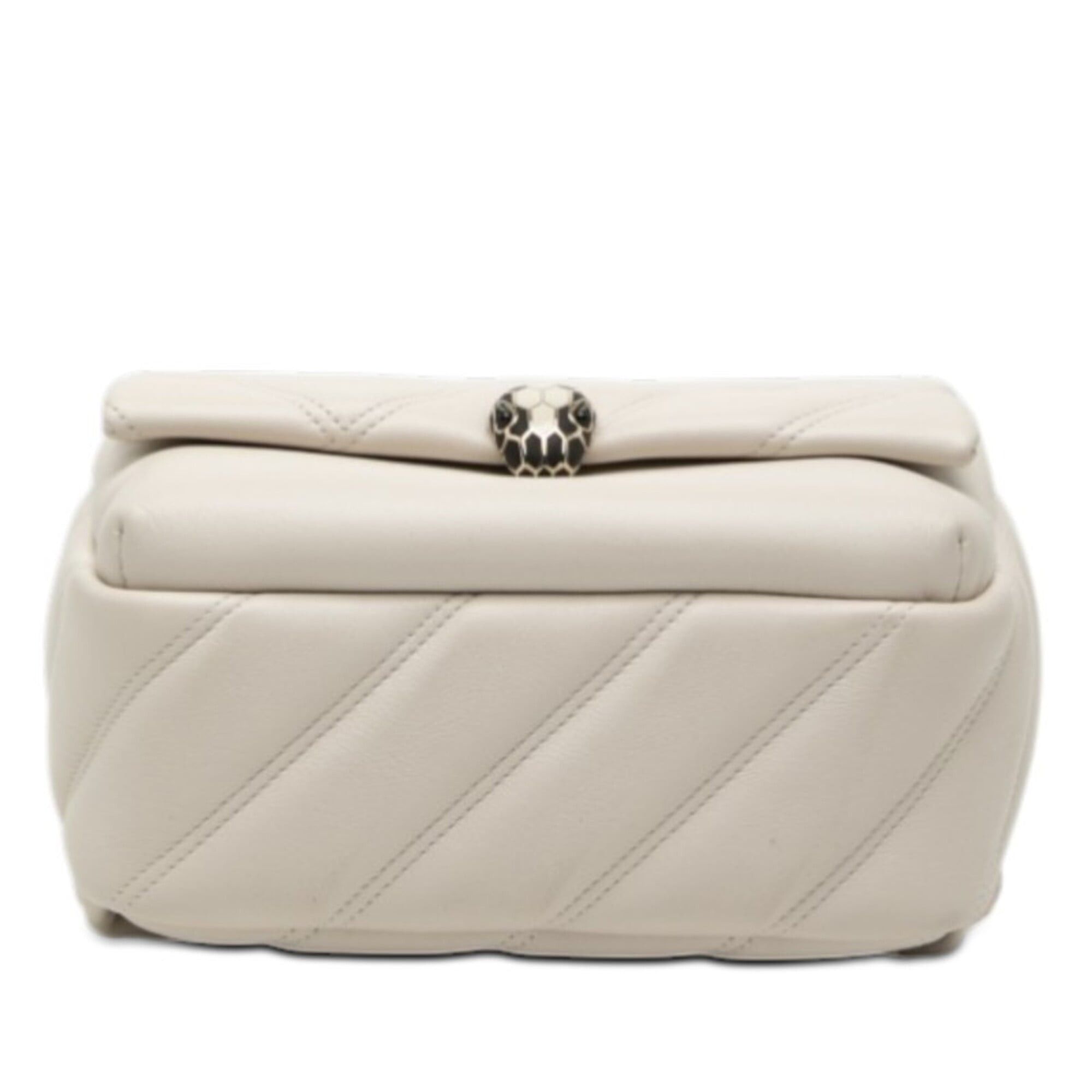 Bvlgari Bulgari Serpenti Cabochon Backpack, Ivory Leather, Women's BVLGARI Size ONE SIZE - 3 Thumbnail