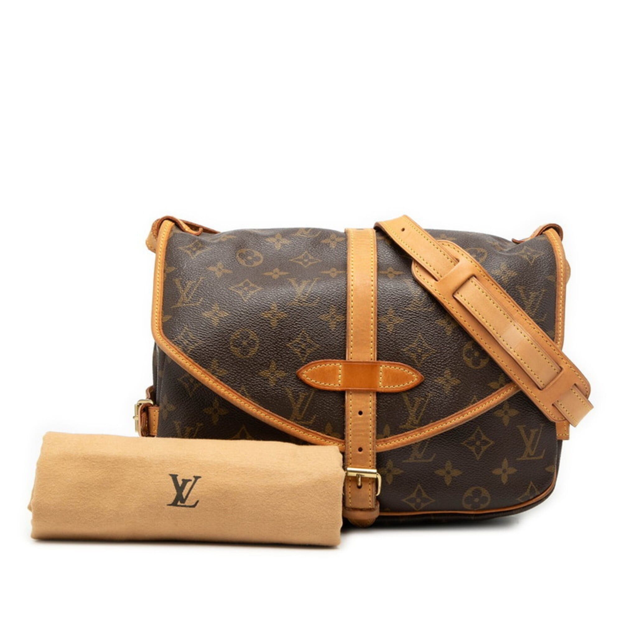 Louis Vuitton Louis Vuitton Monogram Saumur 30 Crossbody Shoulder Bag M42256 Brown Leather Women's LOUIS VUITTON Size ONE SIZE - 7 Thumbnail