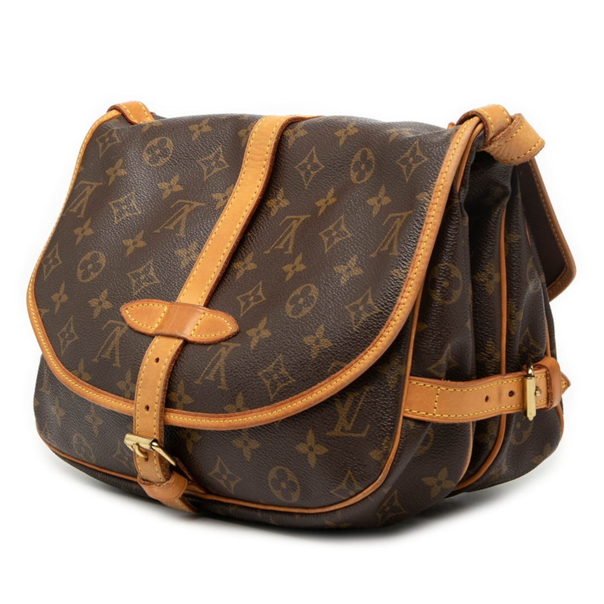 Louis Vuitton Louis Vuitton Monogram Saumur 30 Crossbody Shoulder Bag M42256 Brown Leather Women's LOUIS VUITTON Size ONE SIZE - 2 Thumbnail