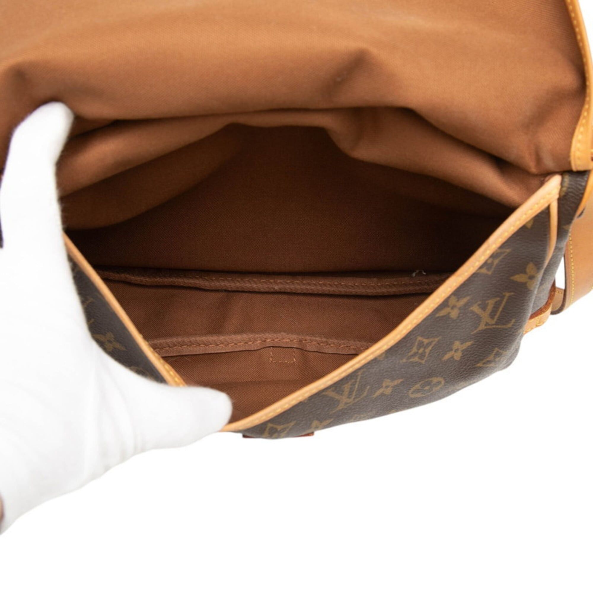 Louis Vuitton Louis Vuitton Monogram Saumur 30 Crossbody Shoulder Bag M42256 Brown Leather Women's LOUIS VUITTON Size ONE SIZE - 5 Thumbnail