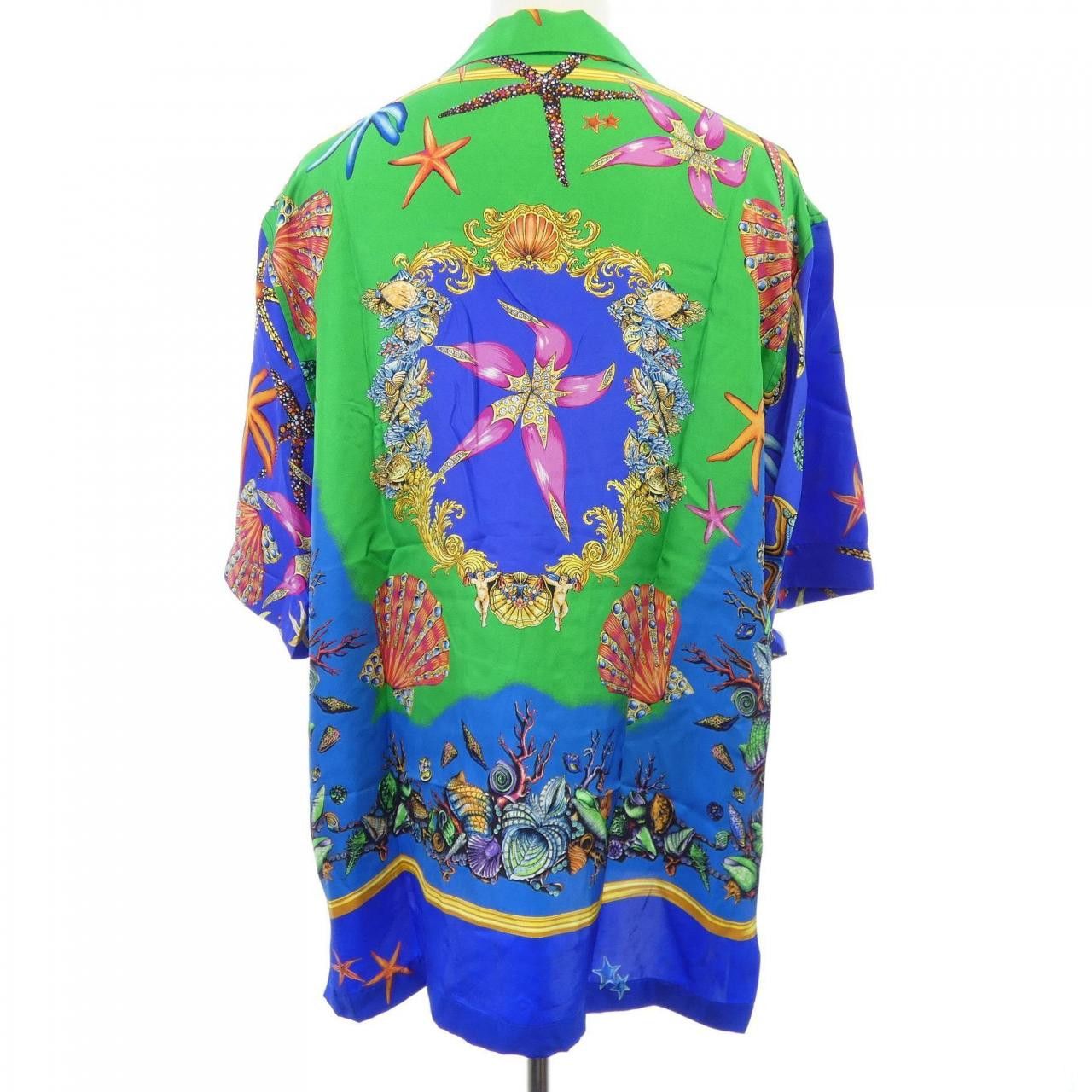 Versace Versace Versace Silk Short Sleeve Shirt Textile Tops A85919 1F01176 DUTY FREE for USA Size ONE SIZE - 2 Thumbnail