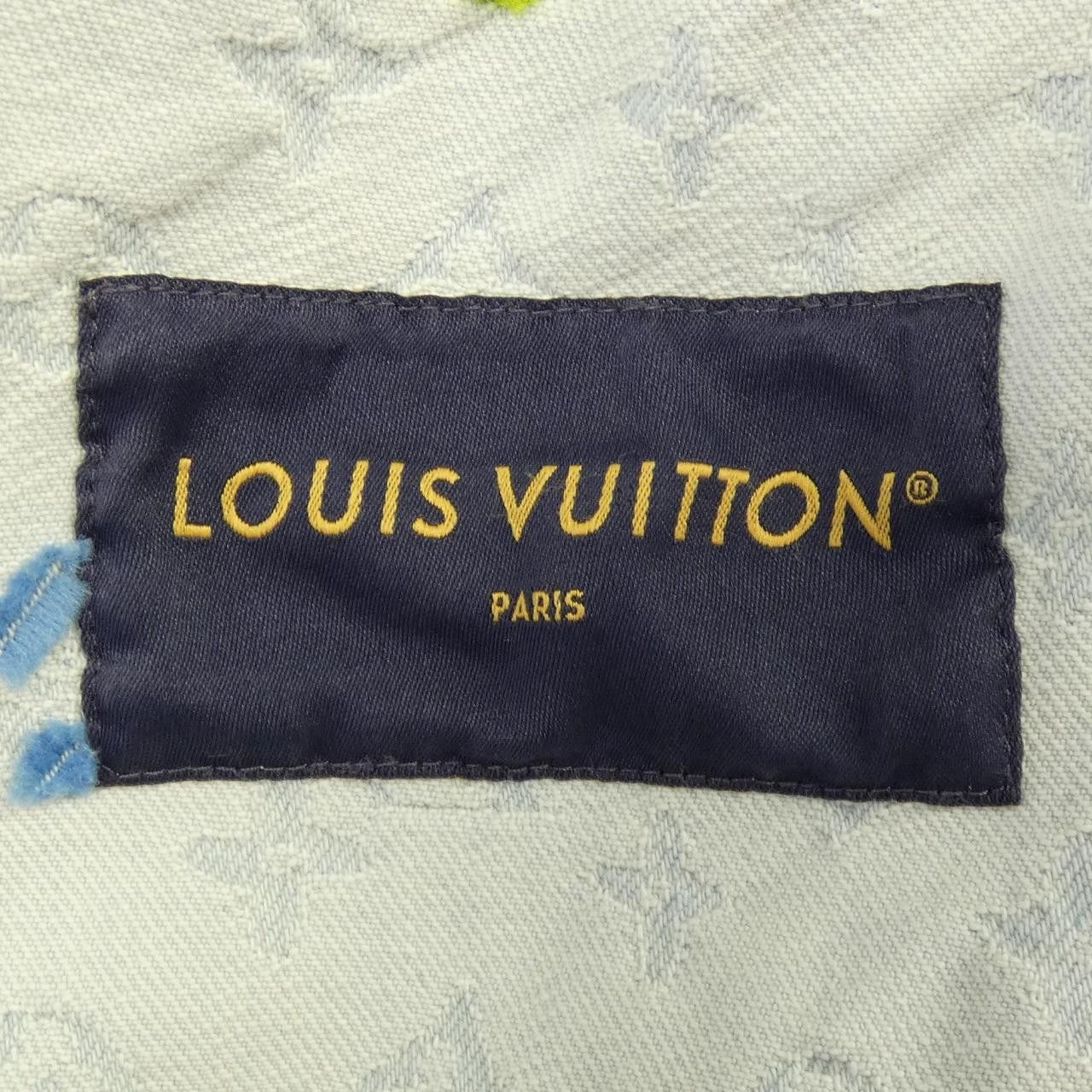 Louis Vuitton Louis Vuitton Louis Vuitton Monogram Denim Jacket Textile Outerwear HRA01XKCB DUTY FREE for USA Size ONE SIZE - 4 Thumbnail