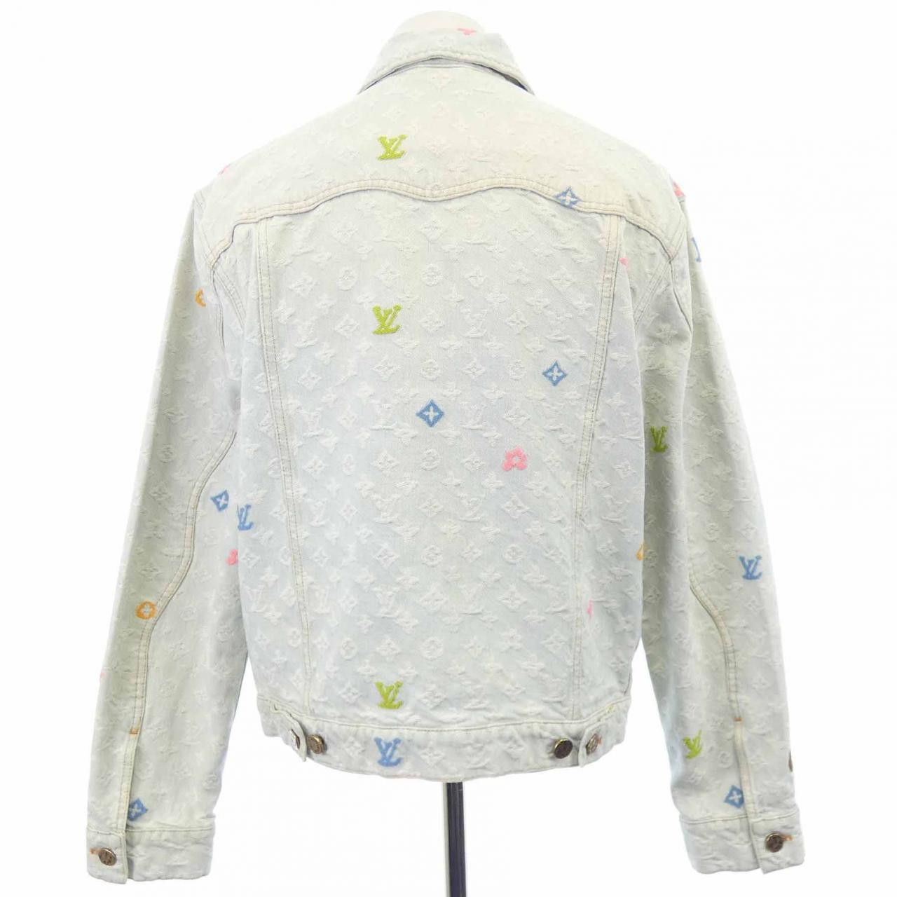Louis Vuitton Louis Vuitton Louis Vuitton Monogram Denim Jacket Textile Outerwear HRA01XKCB DUTY FREE for USA Size ONE SIZE - 2 Thumbnail