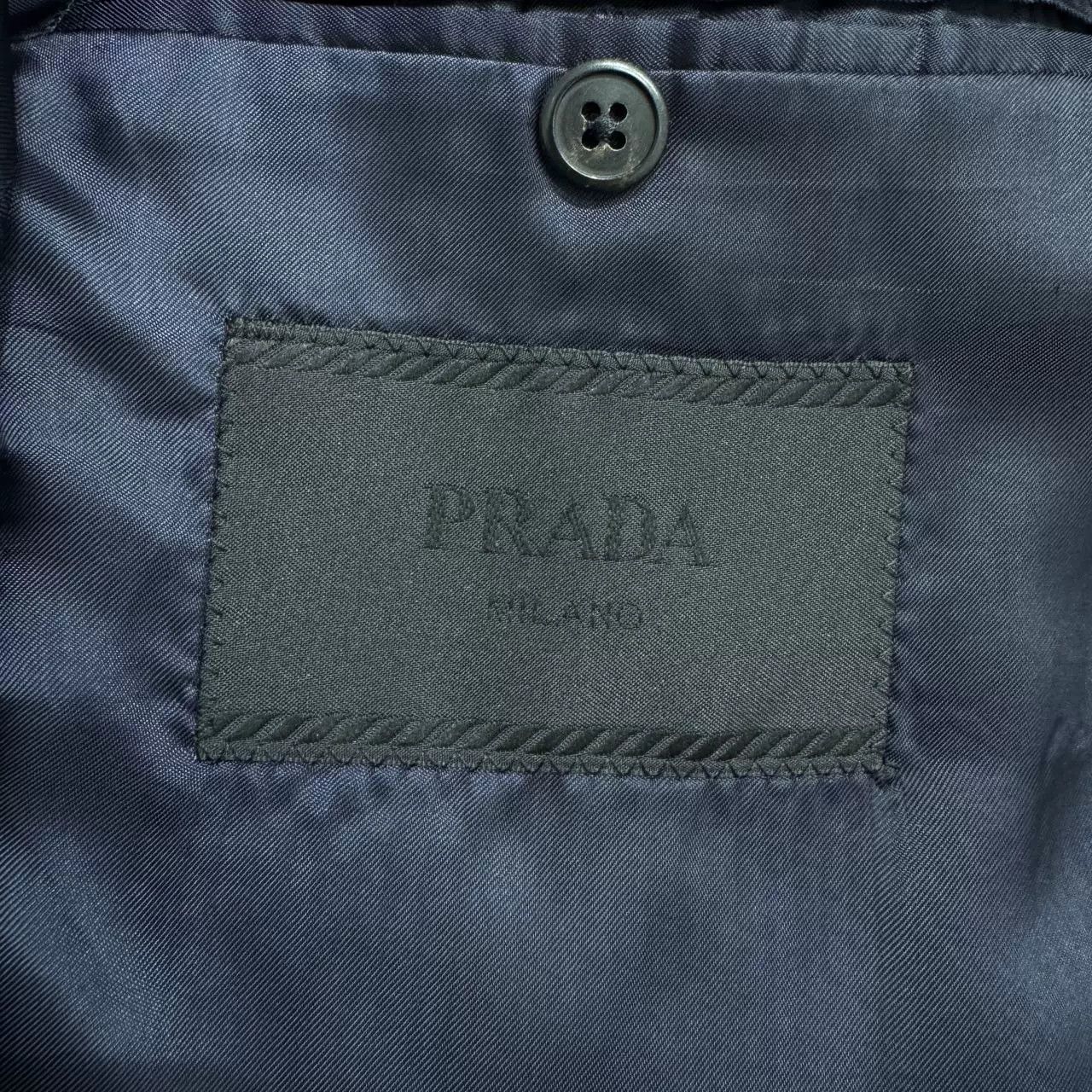 Prada Prada Blue Striped Blazer Size US L / EU 52-54 / 3 - 3 Thumbnail