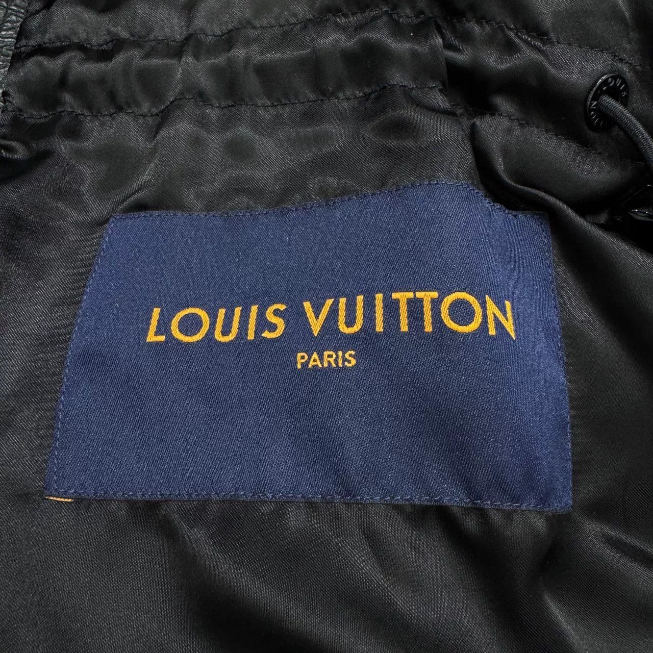 Louis Vuitton Louis Vuitton Black Yellow Cowhide Biker Jacket Size US M / EU 48-50 / 2 - 2 Thumbnail