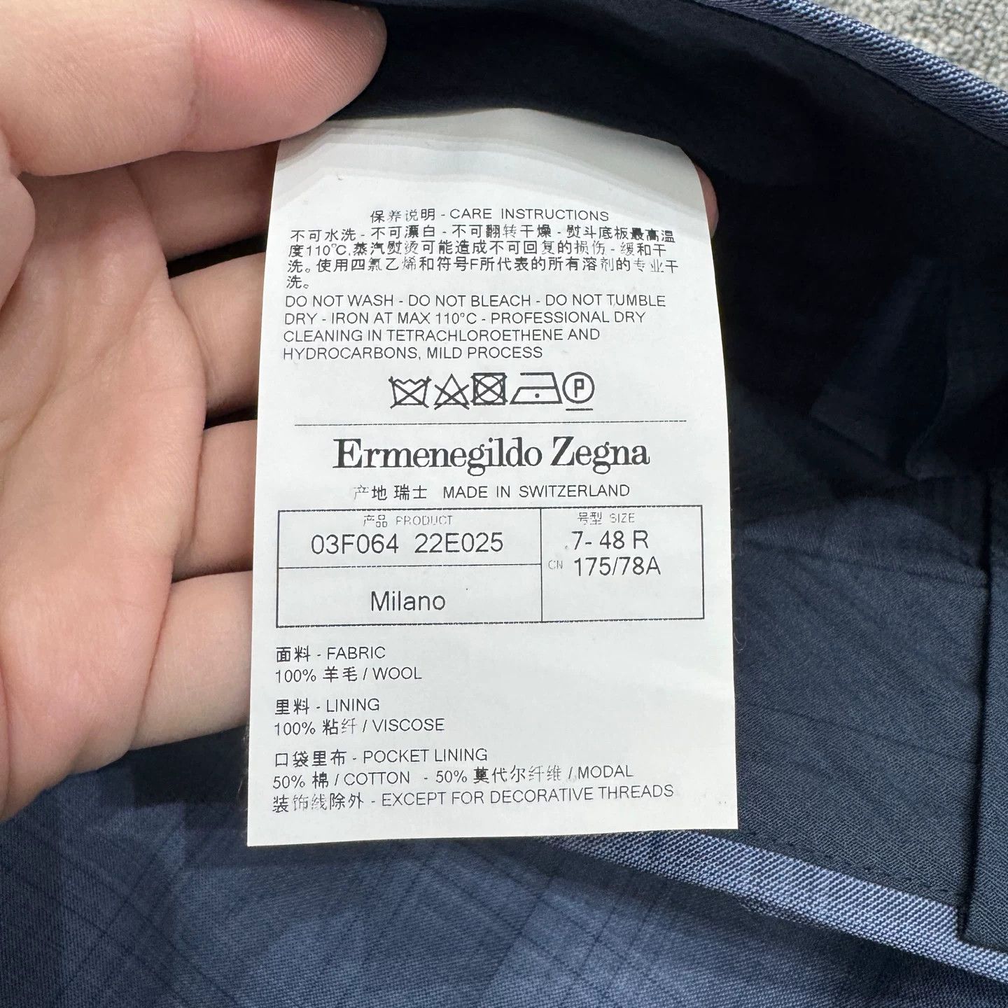 Ermenegildo Zegna Ermenegildo Zegna Check Wool Casual Trousers Size US 32 / EU 48 - 3 Thumbnail