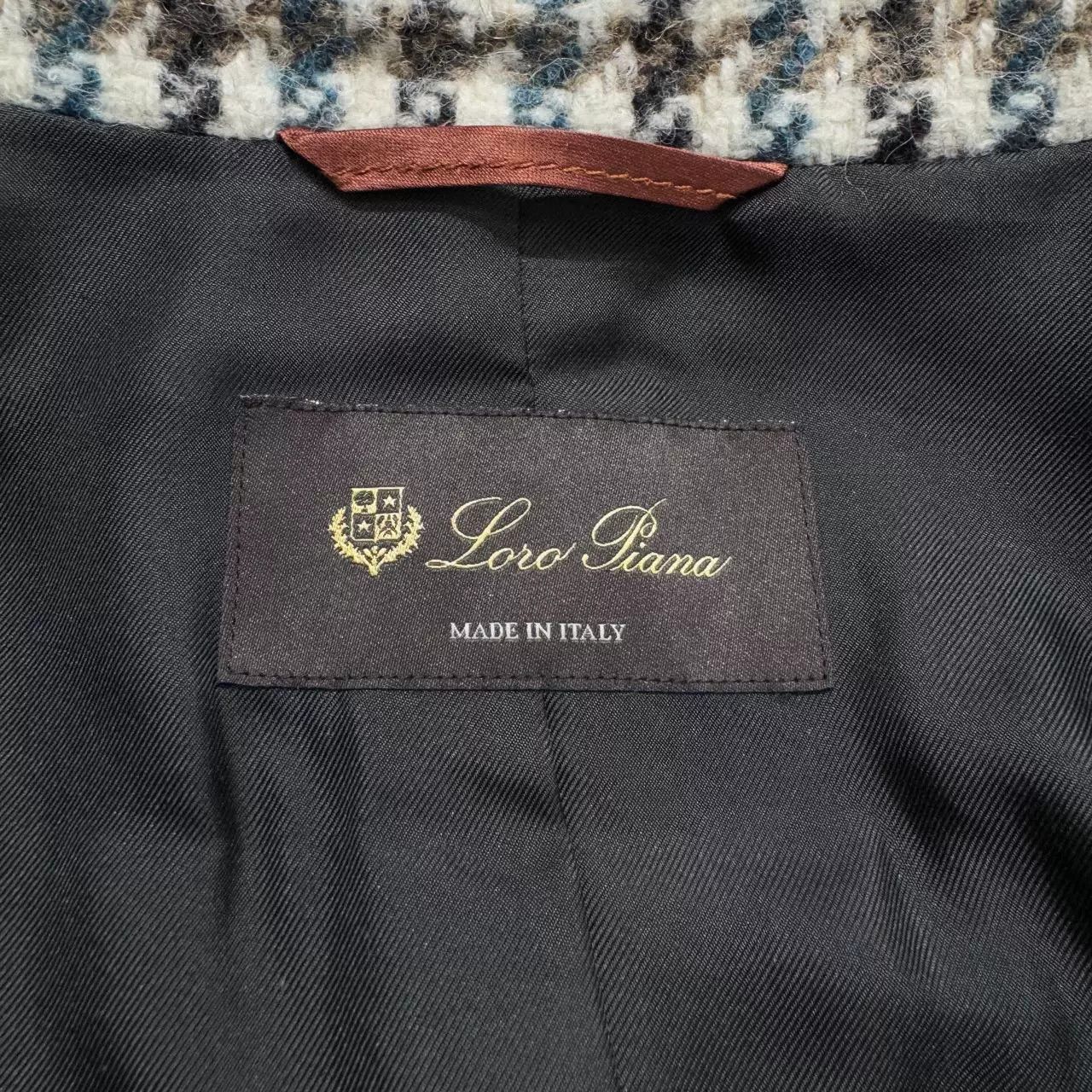 Loro Piana Loro Piana Houndstooth Wool Coat Size US M / EU 48-50 / 2 - 2 Thumbnail