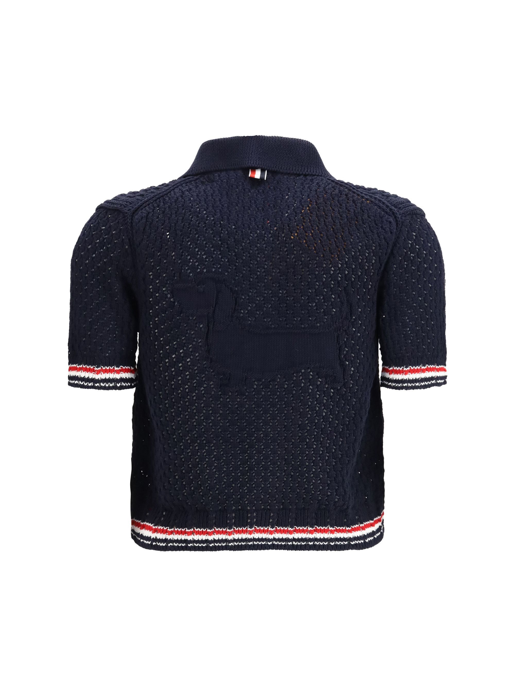 Thom Browne Hector Pointelle short-sleeve Cardigan Size M / US 6-8 / IT 42-44 - 2 Thumbnail