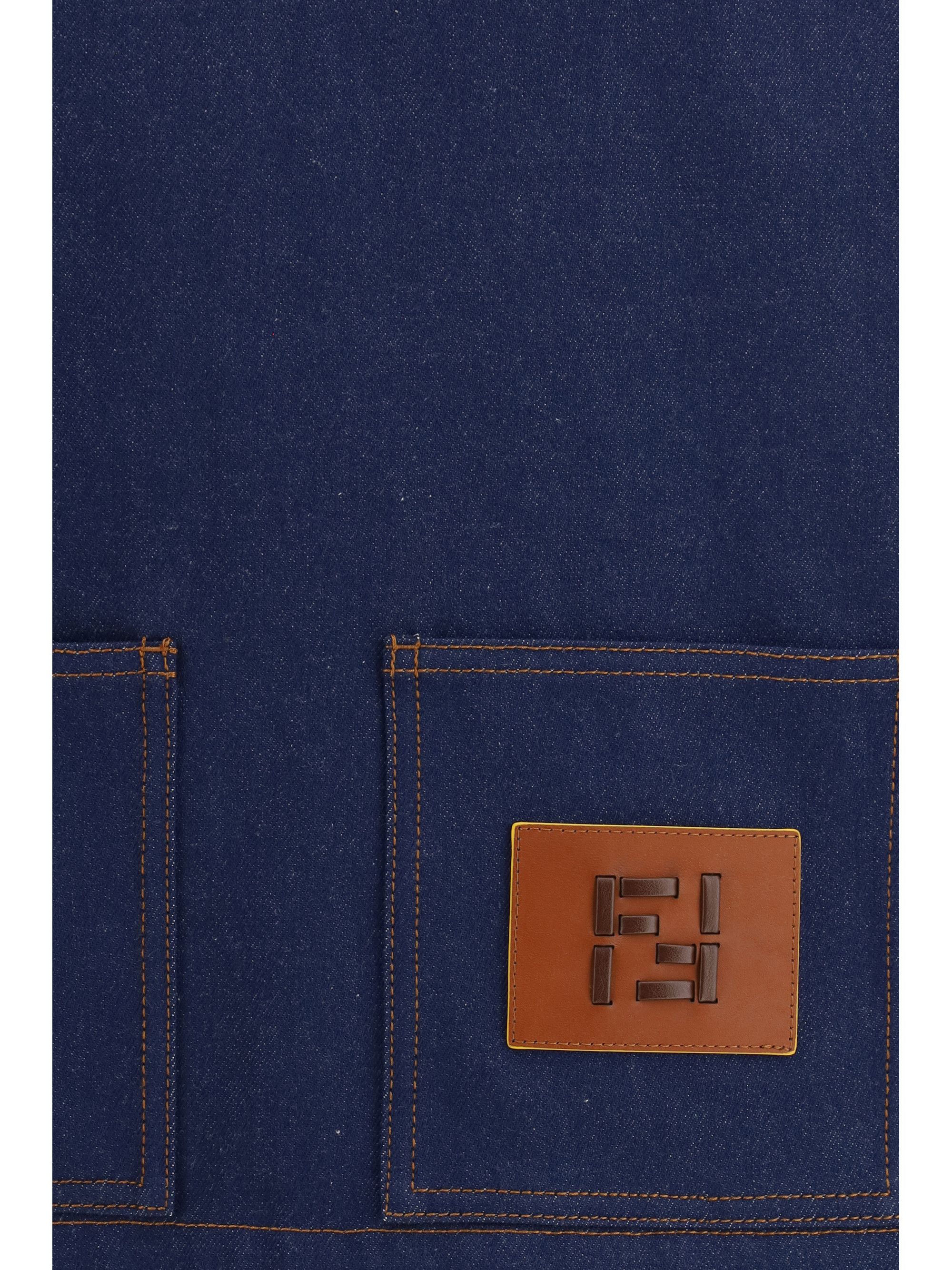Fendi Cropped Denim Jacket Size M / US 6-8 / IT 42-44 - 3 Thumbnail