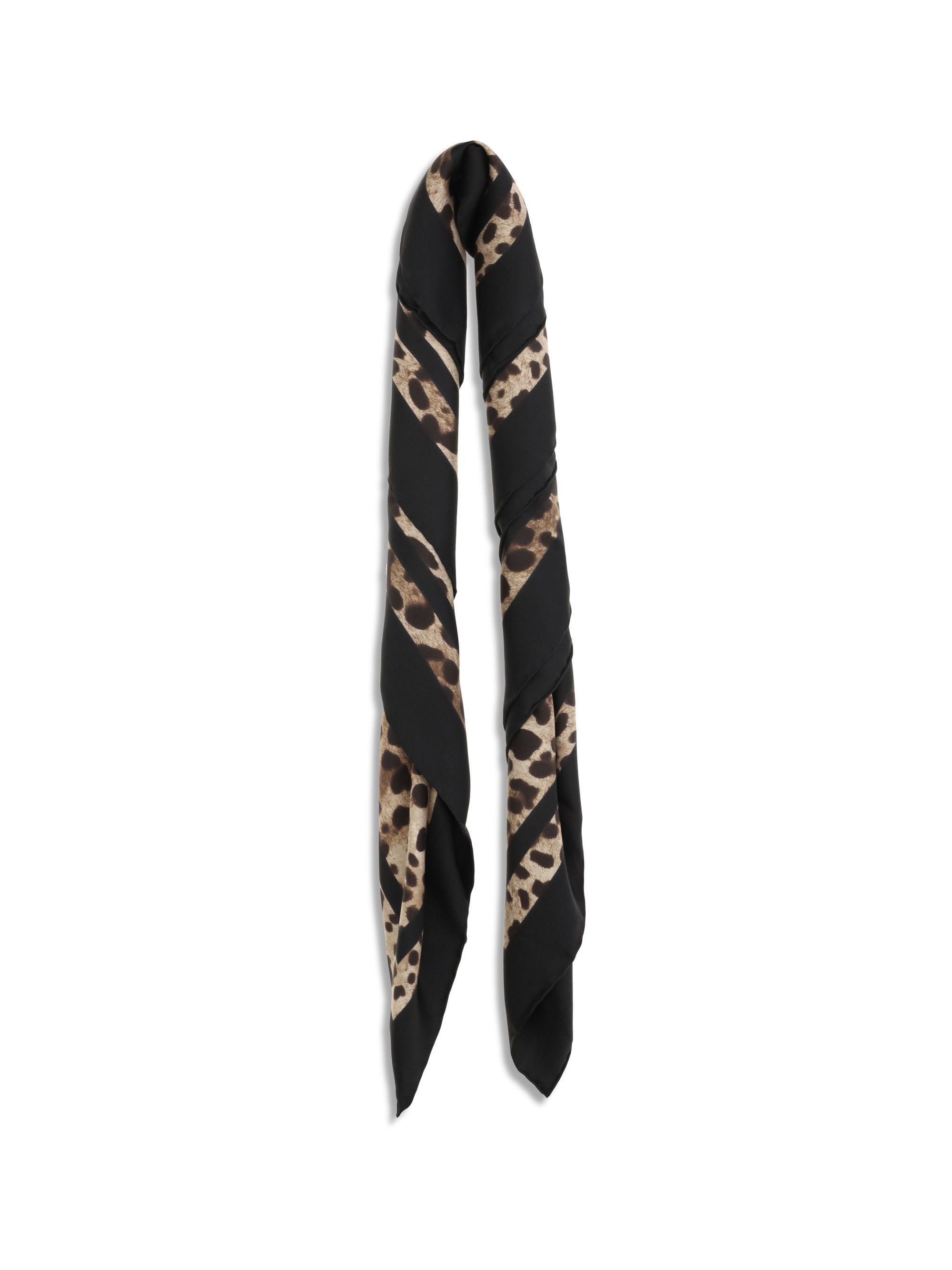 Dolce & Gabbana Leopard print silk Scarf Size ONE SIZE - 2 Thumbnail