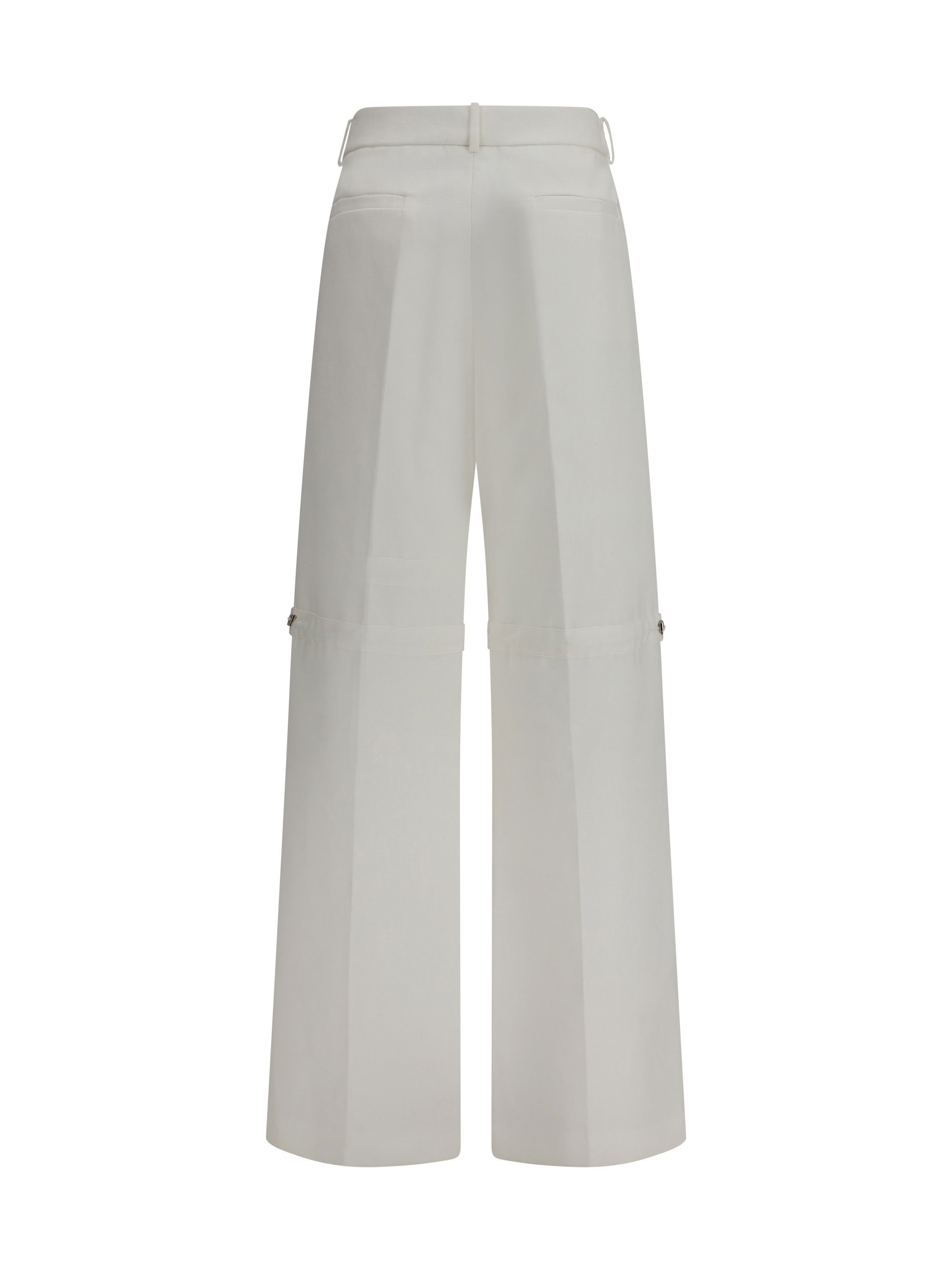Fendi Pants in cotton with embroidered logo Size 28" / US 6 / IT 42 - 2 Thumbnail