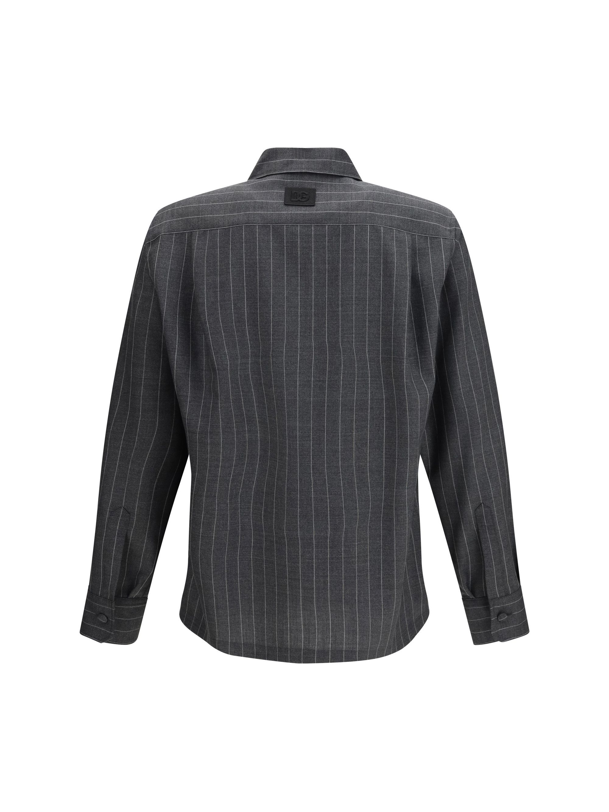 Dolce & Gabbana Pinstripe wool Shirt Size US M / EU 48-50 / 2 - 2 Thumbnail
