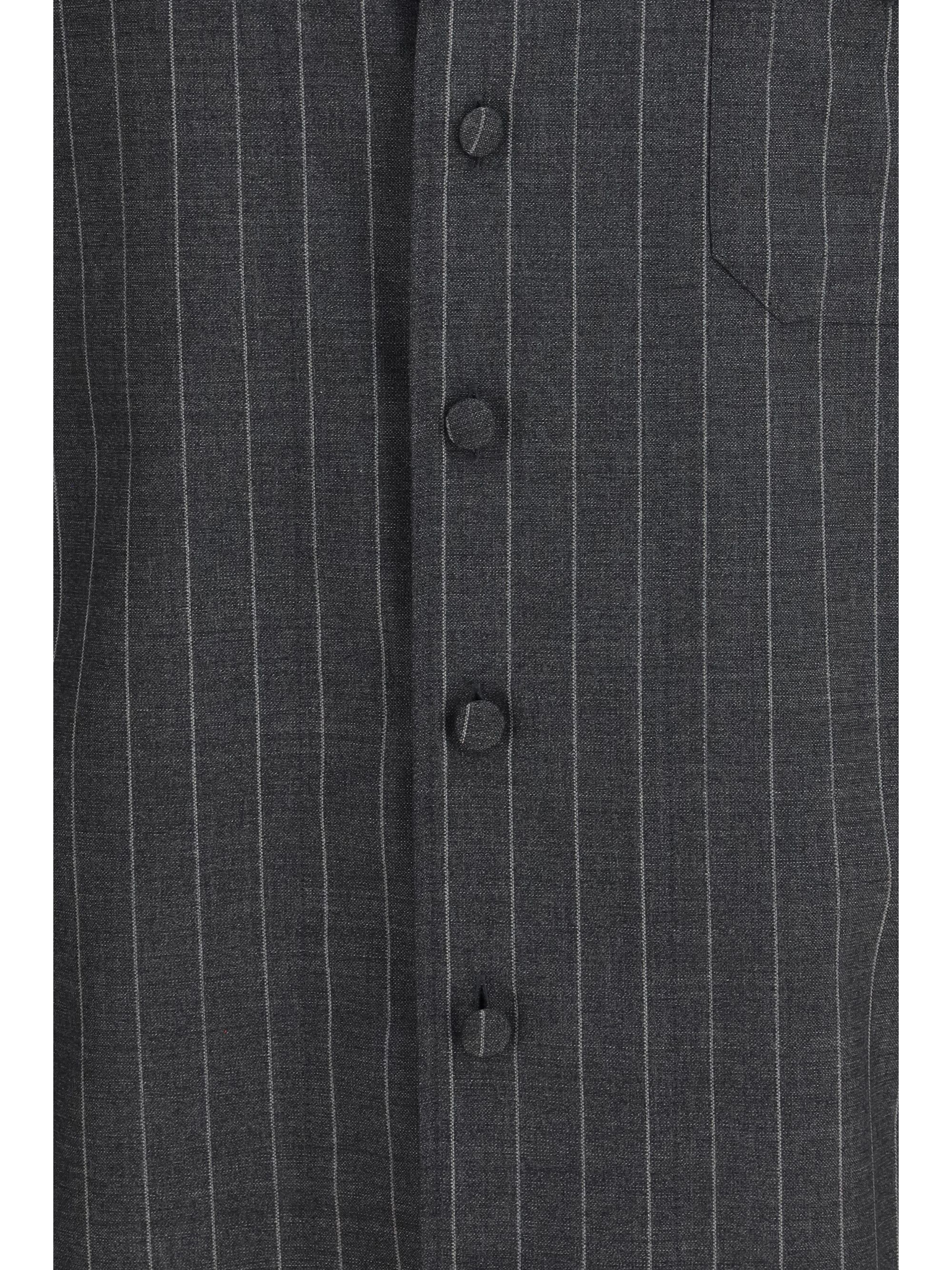 Dolce & Gabbana Pinstripe wool Shirt Size US XL / EU 56 / 4 - 3 Thumbnail