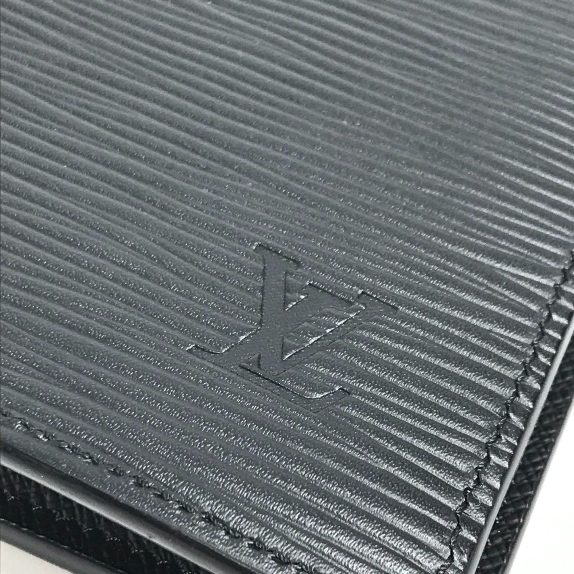 Louis Vuitton LOUIS VUITTON M60622 Epi Portefeuille Brazza Bi-fold Long Wallet, Leather, Men's/Women's, Noir Black Size ONE SIZE - 7 Thumbnail