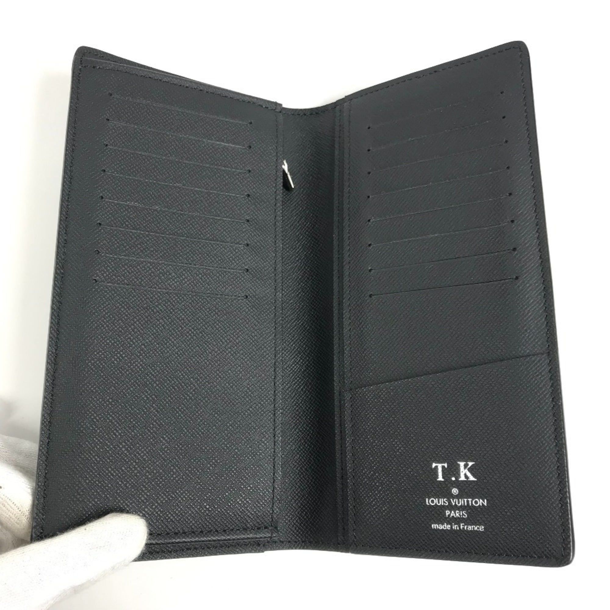 Louis Vuitton LOUIS VUITTON M60622 Epi Portefeuille Brazza Bi-fold Long Wallet, Leather, Men's/Women's, Noir Black Size ONE SIZE - 9 Thumbnail