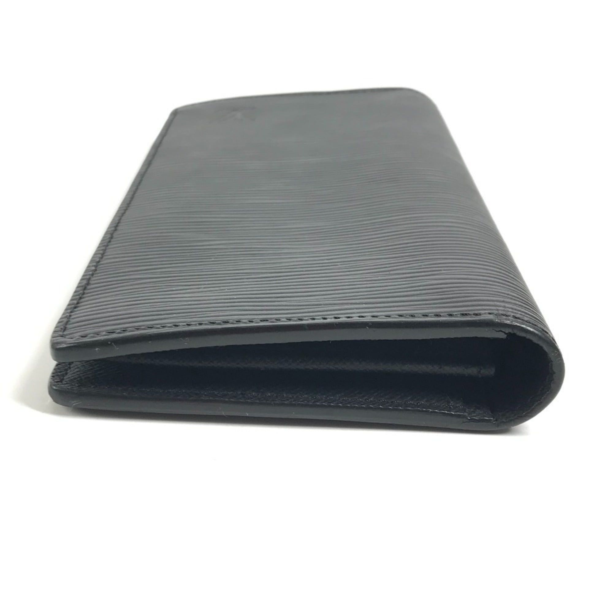 Louis Vuitton LOUIS VUITTON M60622 Epi Portefeuille Brazza Bi-fold Long Wallet, Leather, Men's/Women's, Noir Black Size ONE SIZE - 4 Thumbnail