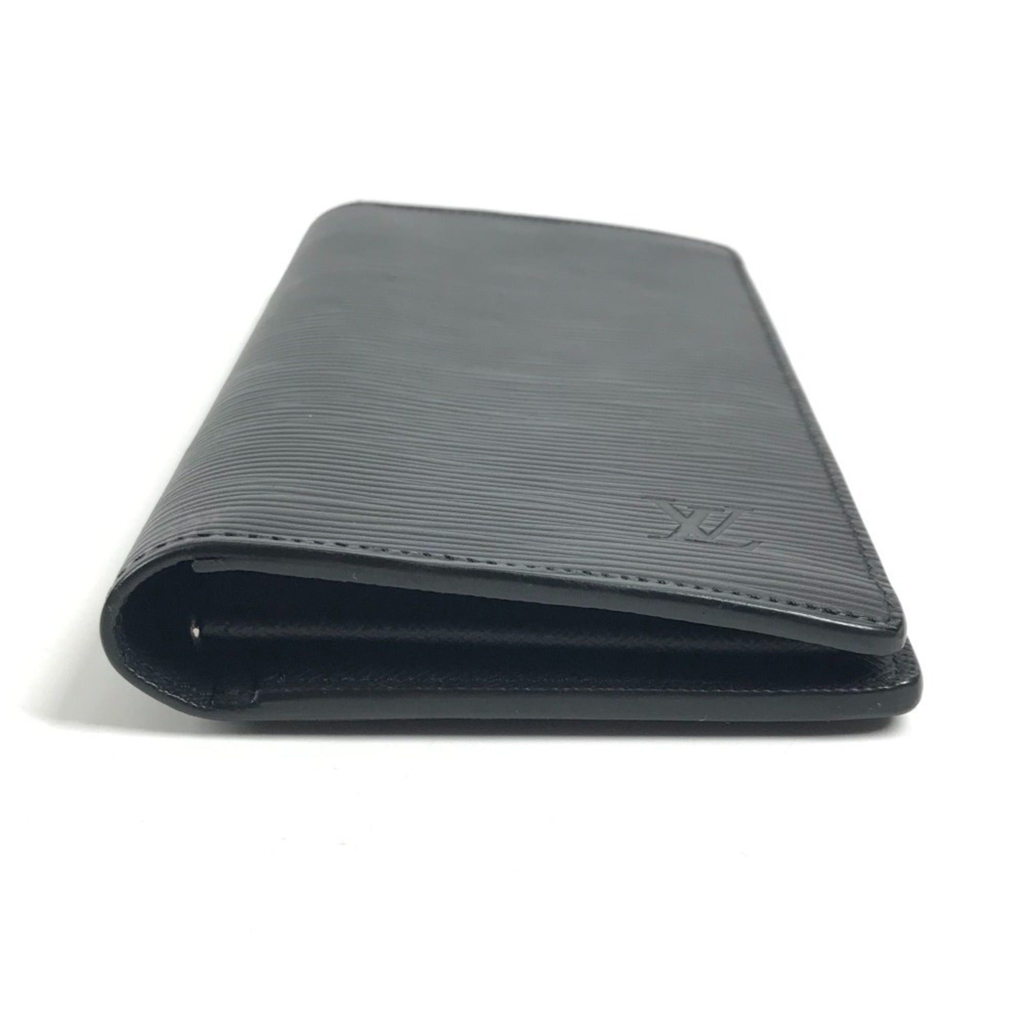 Louis Vuitton LOUIS VUITTON M60622 Epi Portefeuille Brazza Bi-fold Long Wallet, Leather, Men's/Women's, Noir Black Size ONE SIZE - 3 Thumbnail